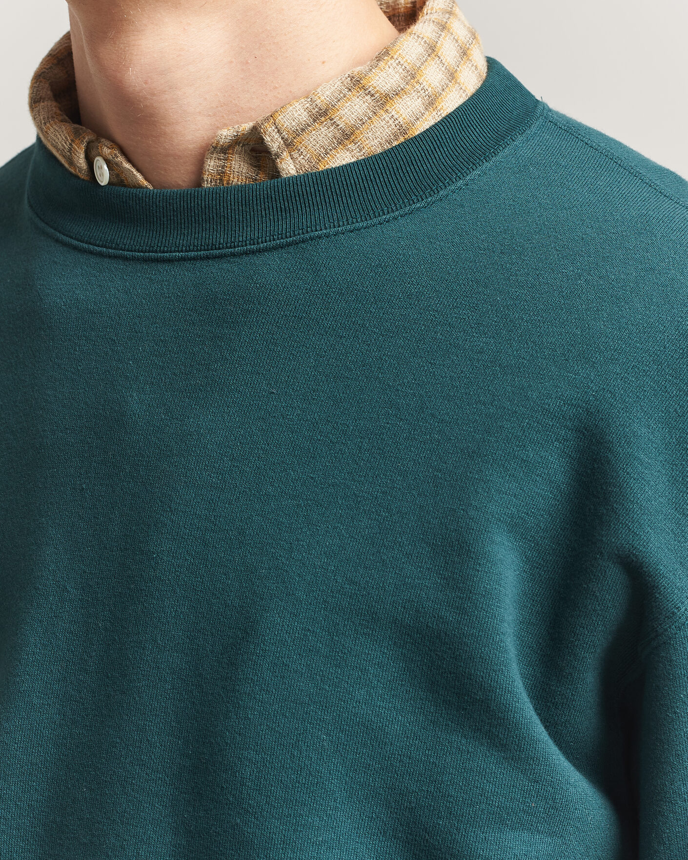 Heren | Truien | BEAMS PLUS | Crew Sweat Dark Green