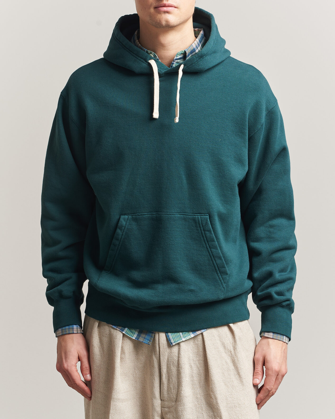 Heren | Truien | BEAMS PLUS | Hooded Sweat Pullover Dark Green