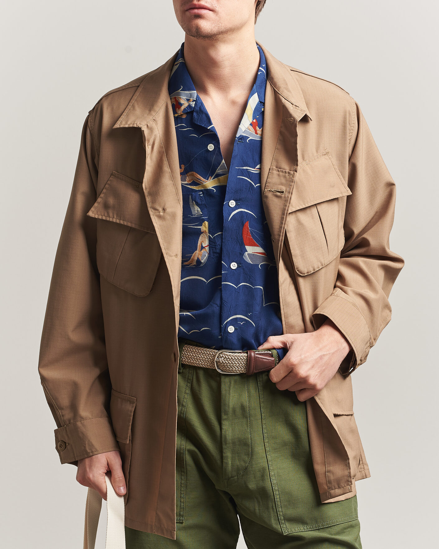 Heren | Jassen | BEAMS PLUS | MIL Fatigue Jacket Khaki