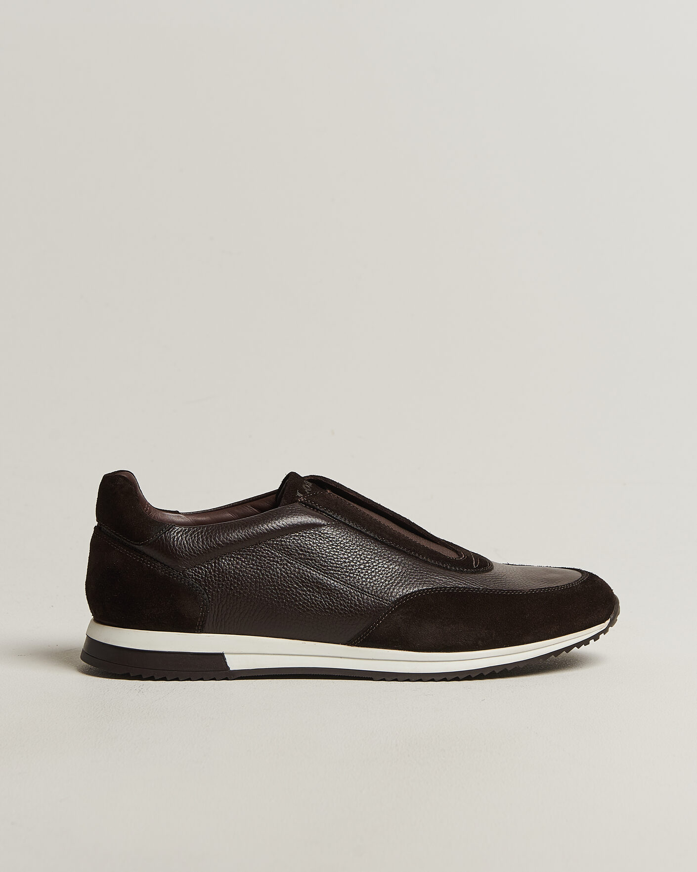 Heren | Sneakers | Loake 1880 | Ballantyne Suede/Leather Sneaker Dark Brown
