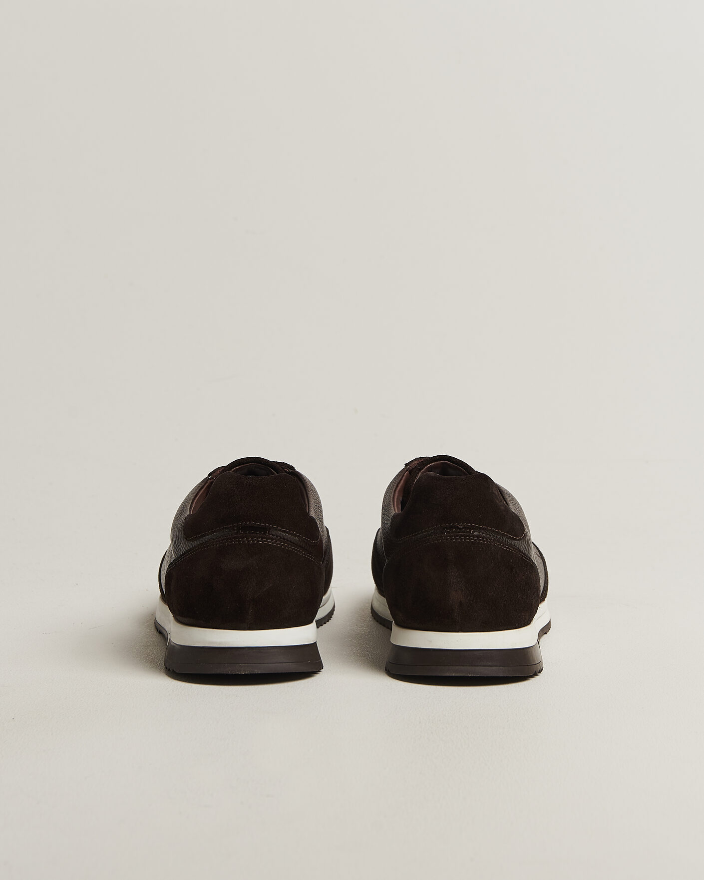 Heren | Sneakers | Loake 1880 | Ballantyne Suede/Leather Sneaker Dark Brown