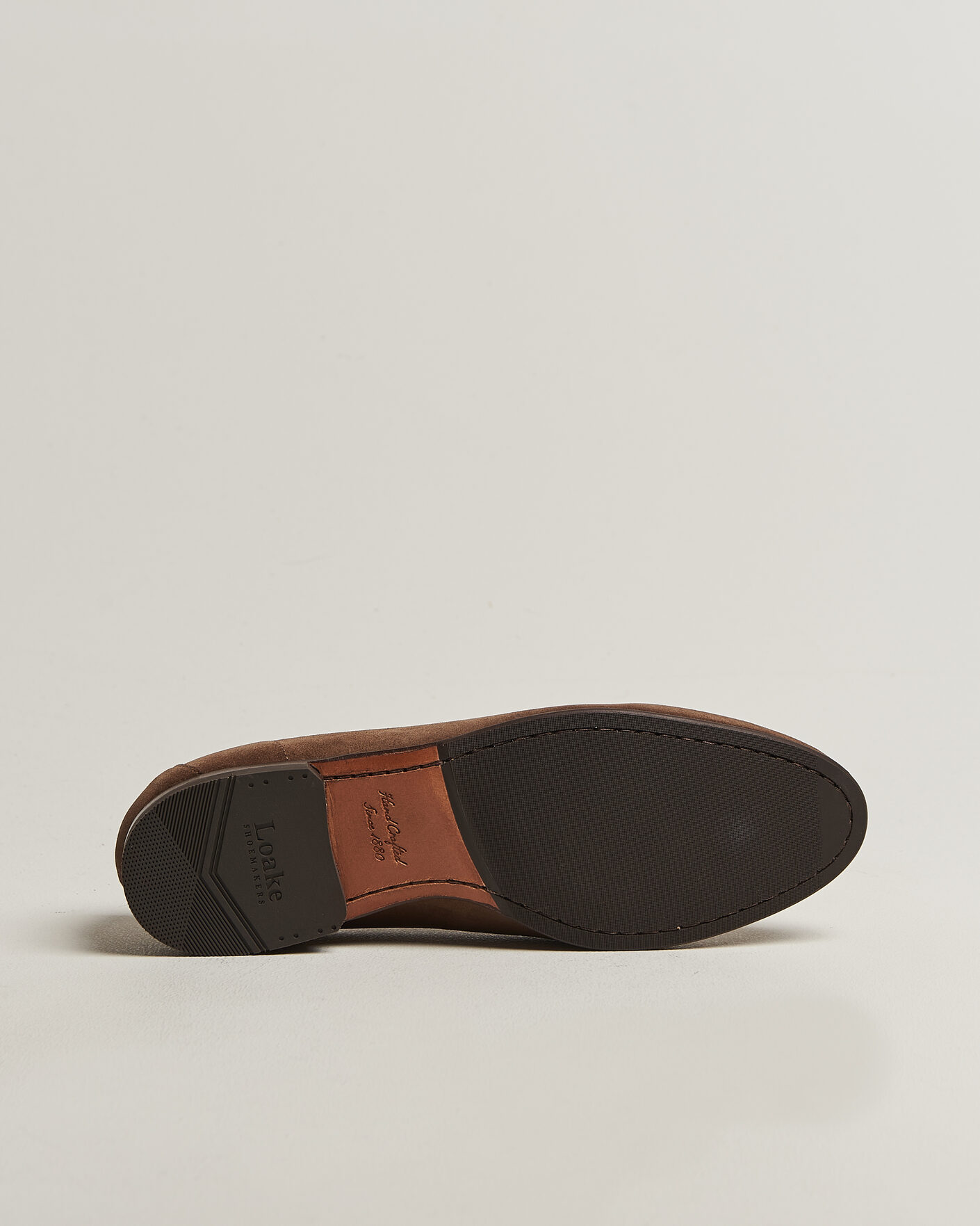 Heren | Instappers | Loake 1880 | Belgrave Suede Belgian Loafer Flint