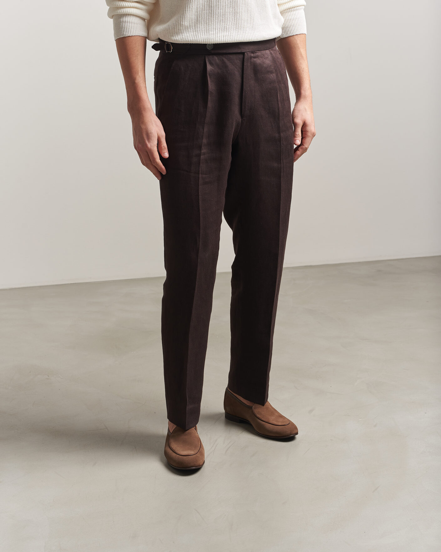 Heren | Instappers | Loake 1880 | Belgrave Suede Belgian Loafer Flint