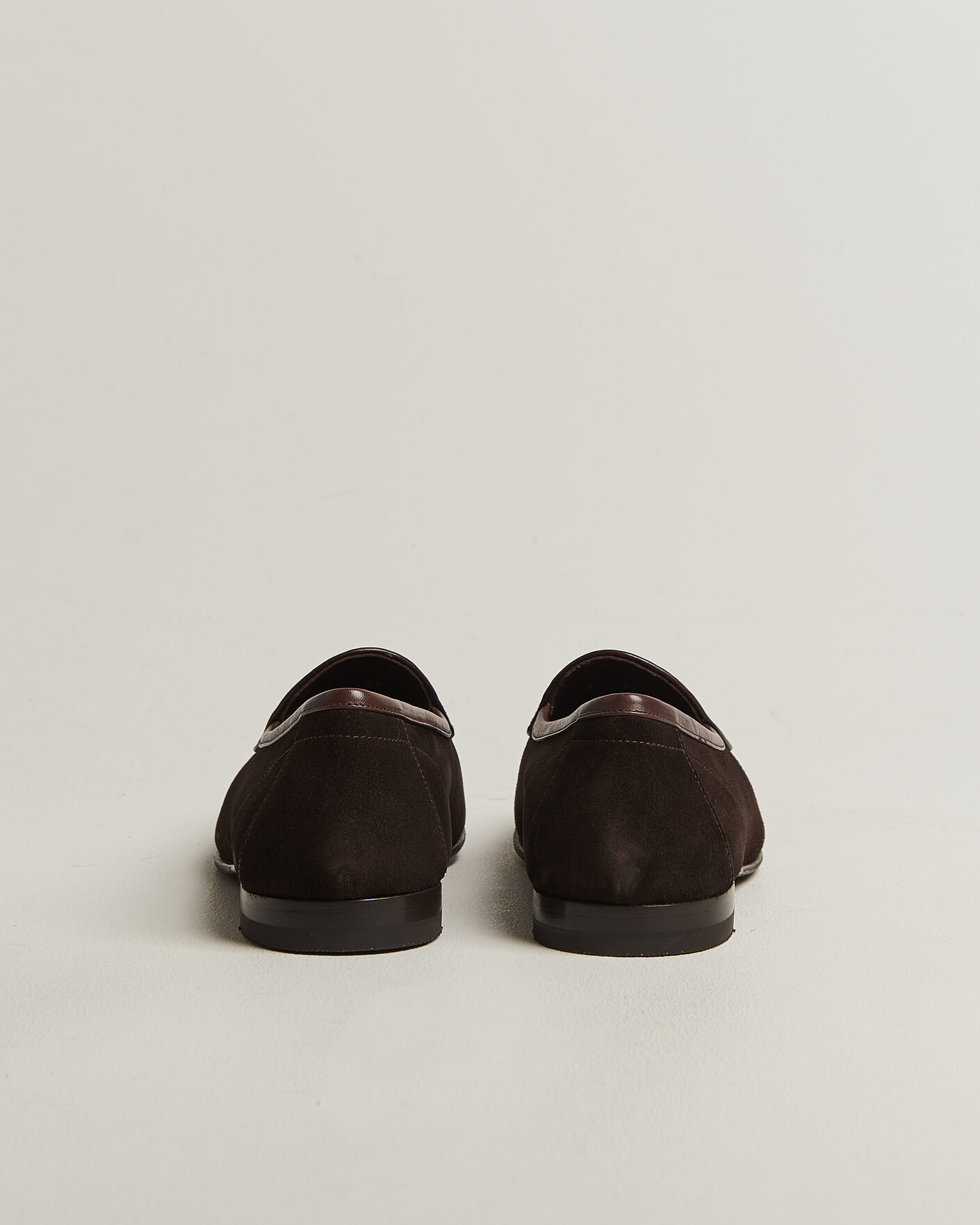 Heren | Instappers | Loake 1880 | Belgrave Suede Belgian Loafer Dark Brown