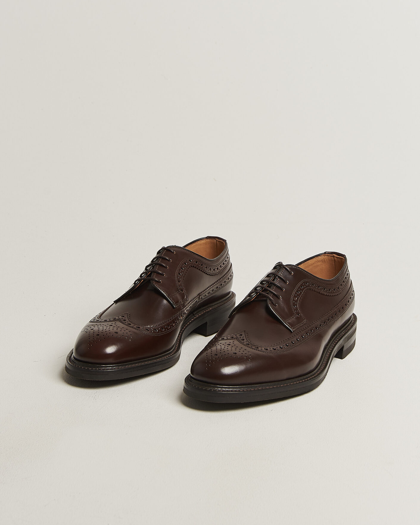 Heren | Derby schoenen | Loake 1880 | Sovereign Longwing Leather Derby Dark Brown