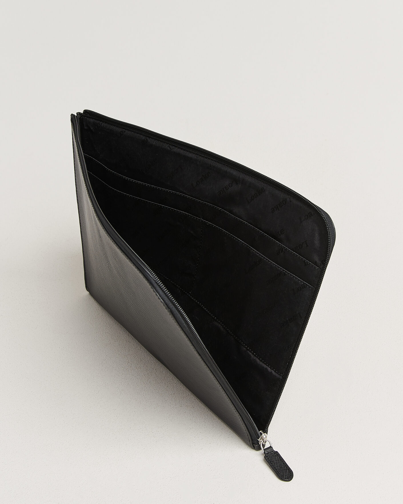 Heren | Tassen | Loake Shoemakers | Gresham Grain Leather Laptop Cover Black