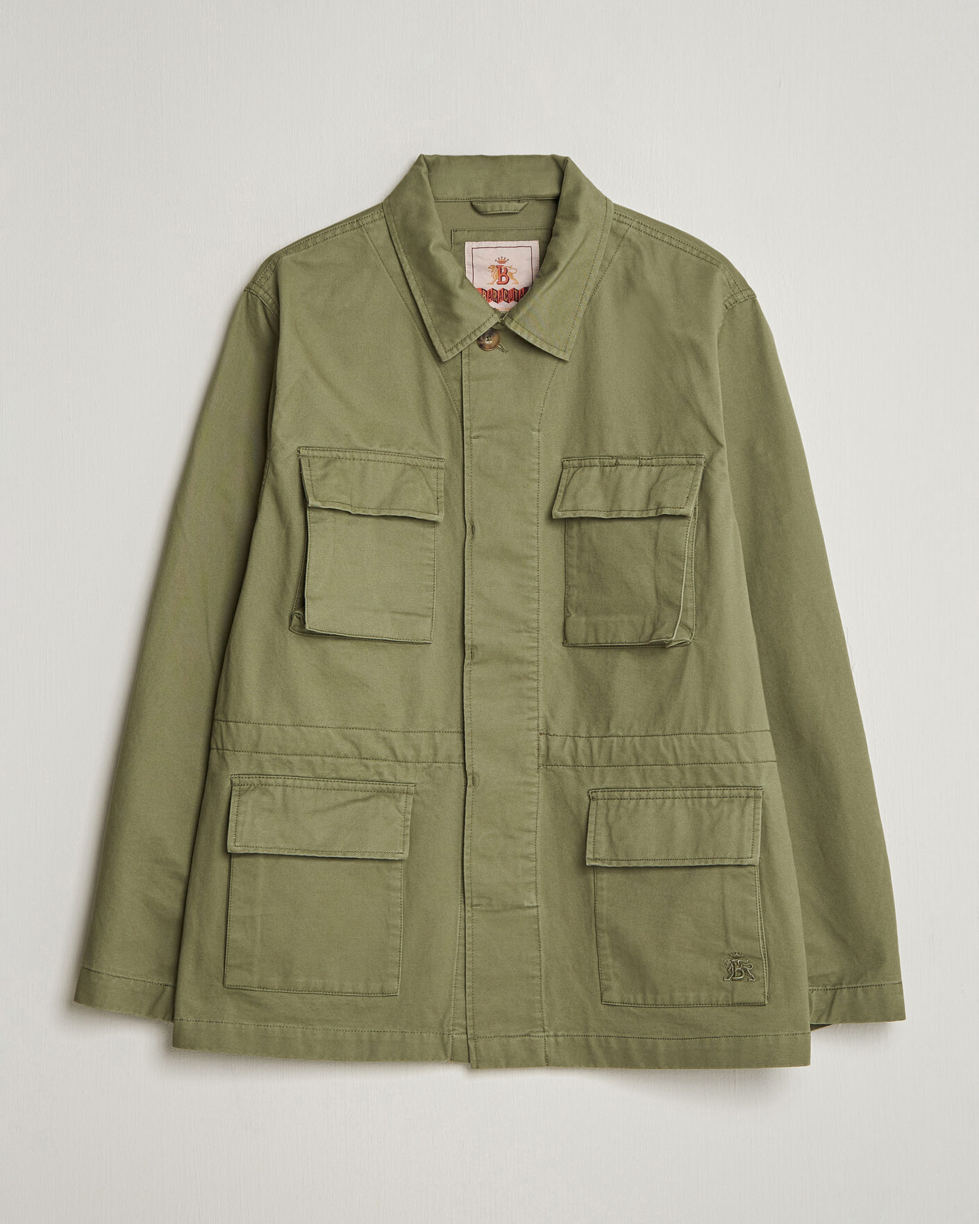 Heren | Jassen | Baracuta | Washed Cotton Twill Field Shacket Lichen Green