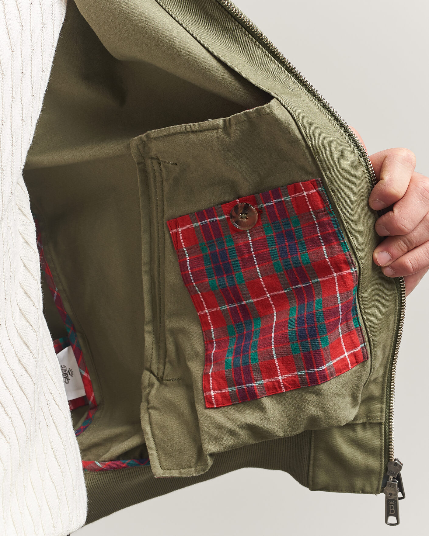 Heren | Jassen | Baracuta | G9 Washed Cotton Twill Jacket Lichen Green