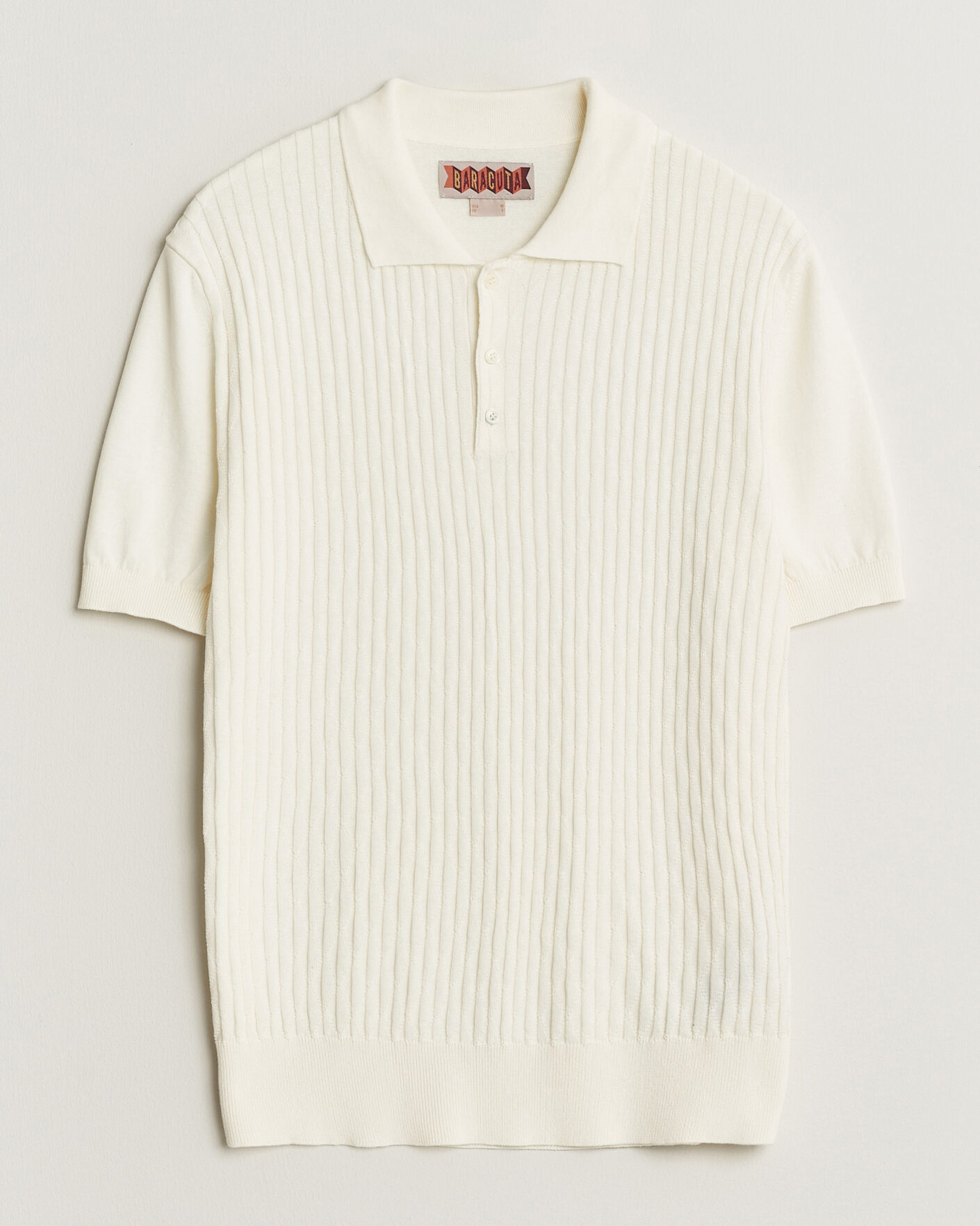 Heren | Polo's | Baracuta | Pattern Stich Polo Off White