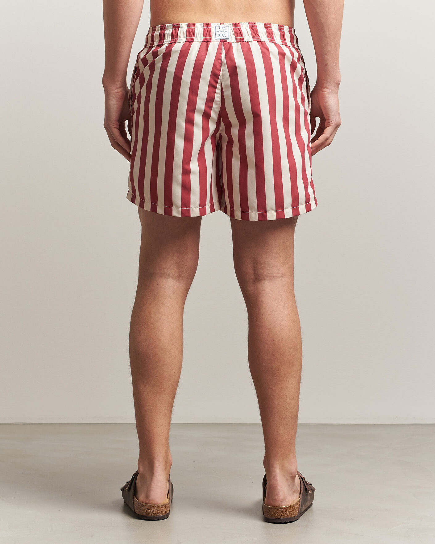 Heren | Zwembroek | Ripa Ripa | Paraggi Striped Swimshorts Red