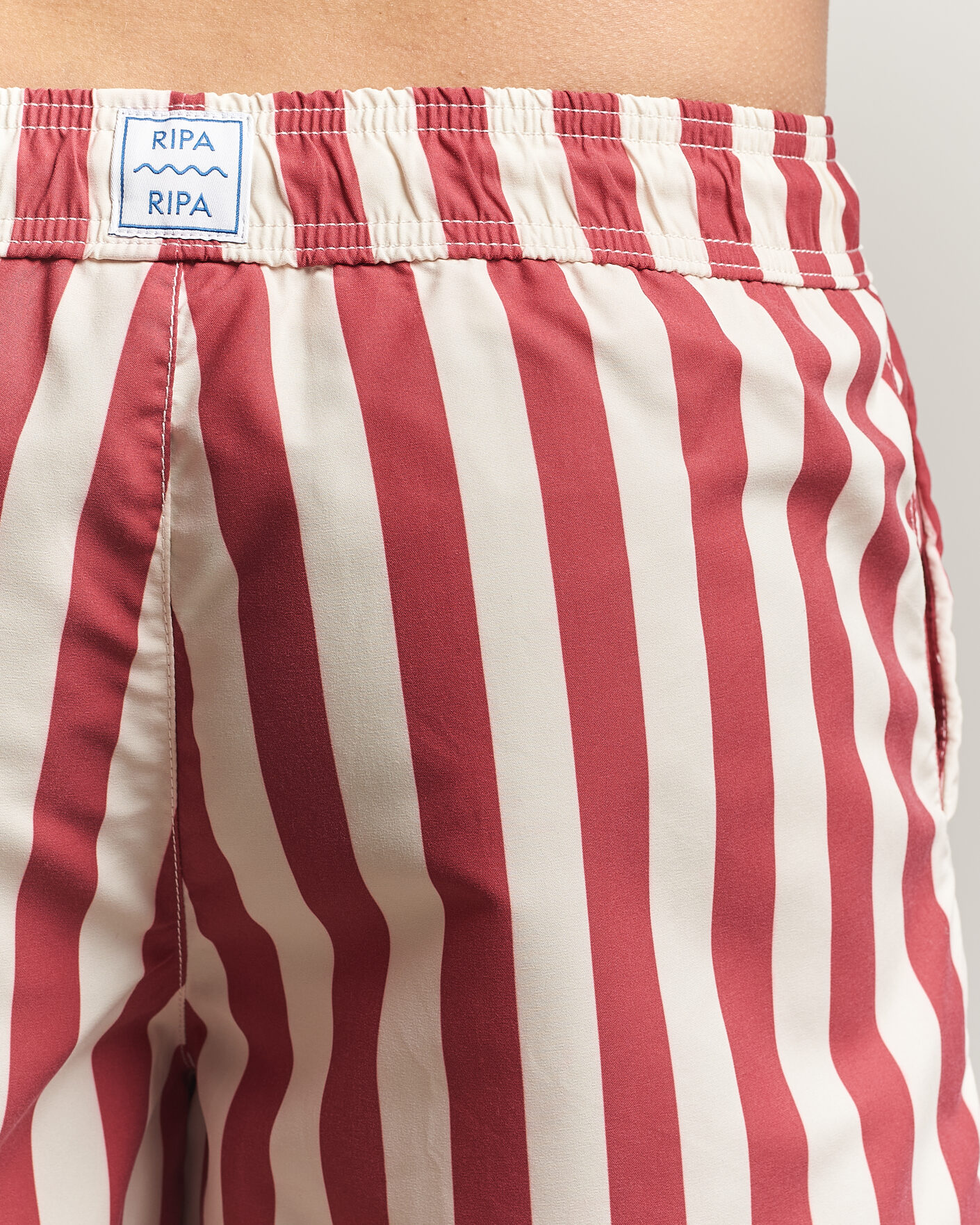 Heren | Zwembroek | Ripa Ripa | Paraggi Striped Swimshorts Red