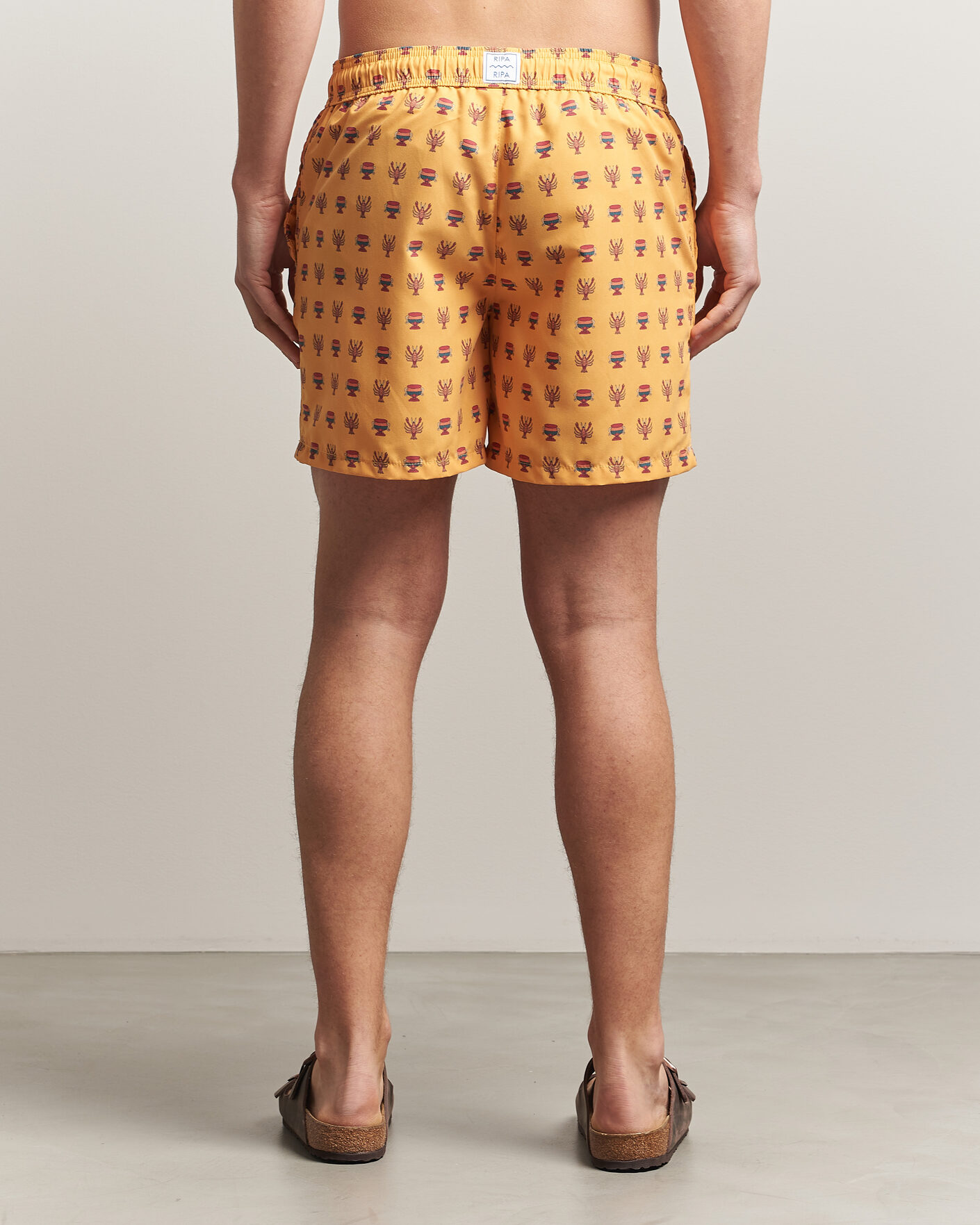 Heren | Zwembroek | Ripa Ripa | Printed Swimshorts Yellow