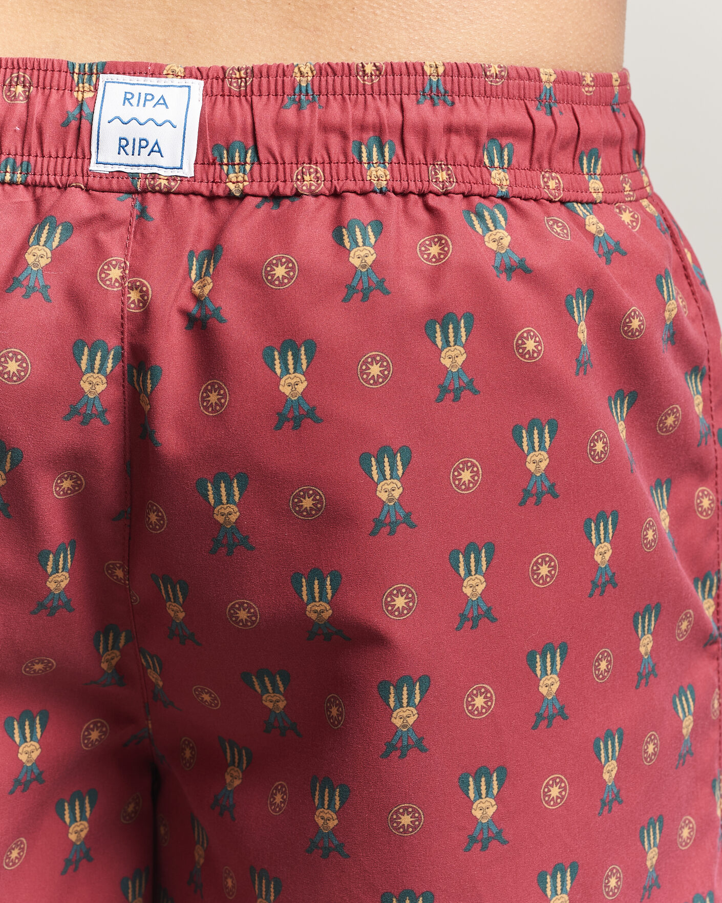 Heren | Ripa Ripa Printed Swimshorts Red | Ripa Ripa | Printed Swimshorts Red