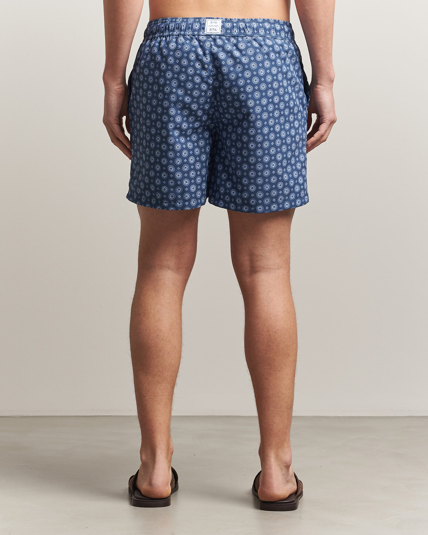Heren | Ripa Ripa Printed Swimshorts Dark Blue | Ripa Ripa | Printed Swimshorts Dark Blue