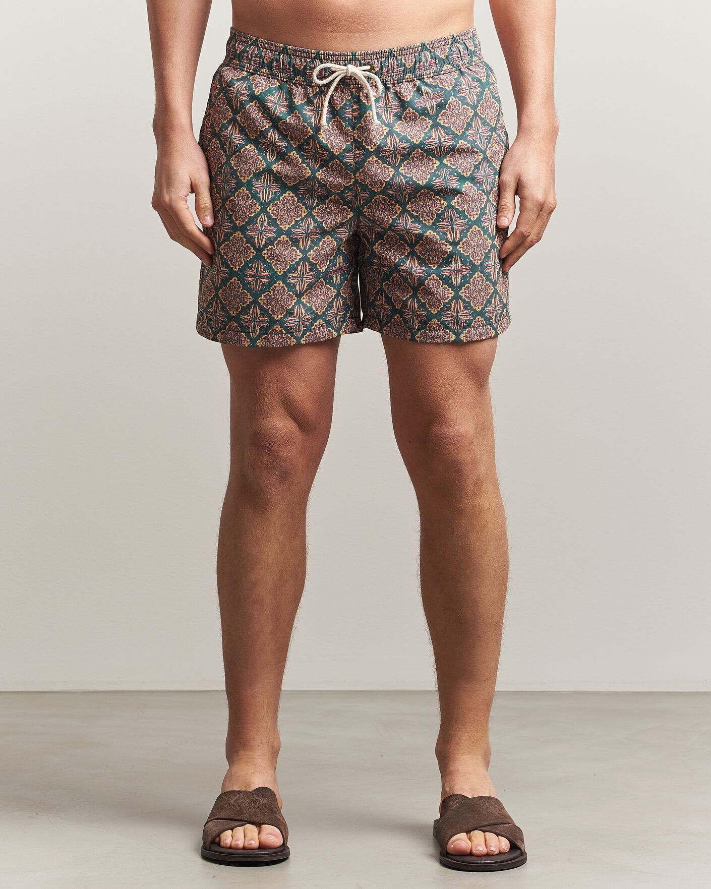 Heren | Zwembroek | Ripa Ripa | Printed Swimshorts Green/Red