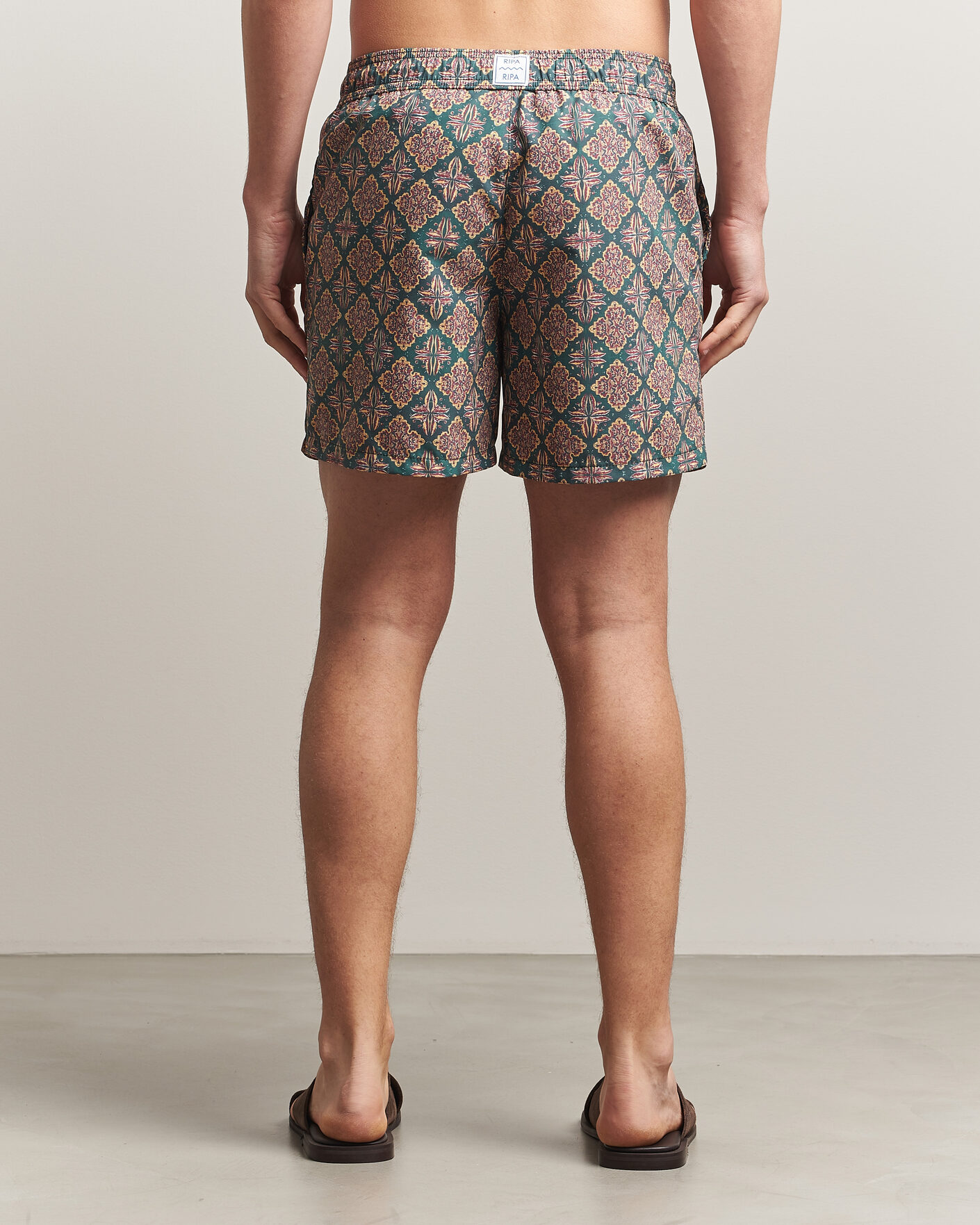 Heren | Zwembroek | Ripa Ripa | Printed Swimshorts Green/Red