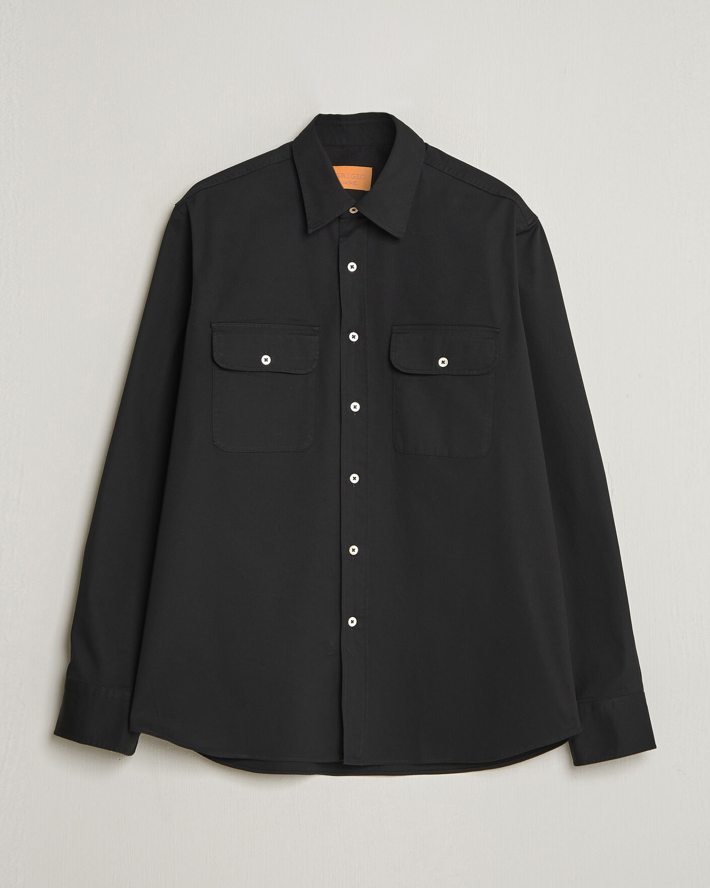 Heren | Overhemden | Grigio | Illinois Cotton Overshirt Black