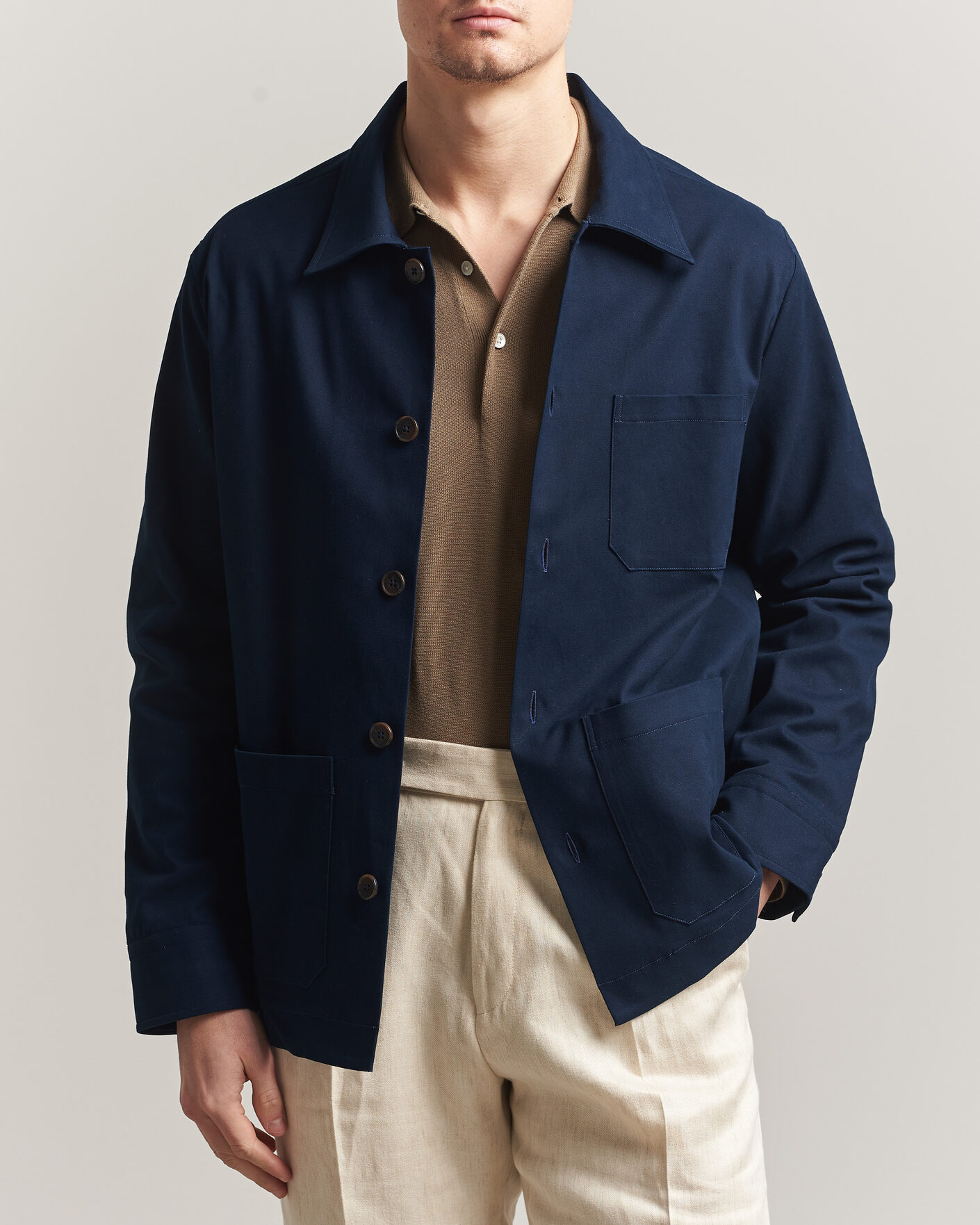 Heren | Jassen | Grigio | Cotton Chore Jacket Navy