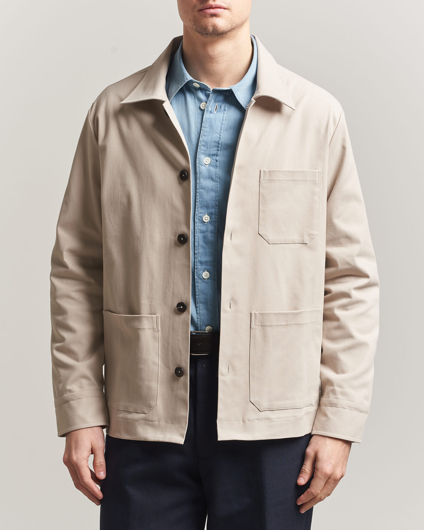 Heren | Jassen | Grigio | Cotton Chore Jacket Beige
