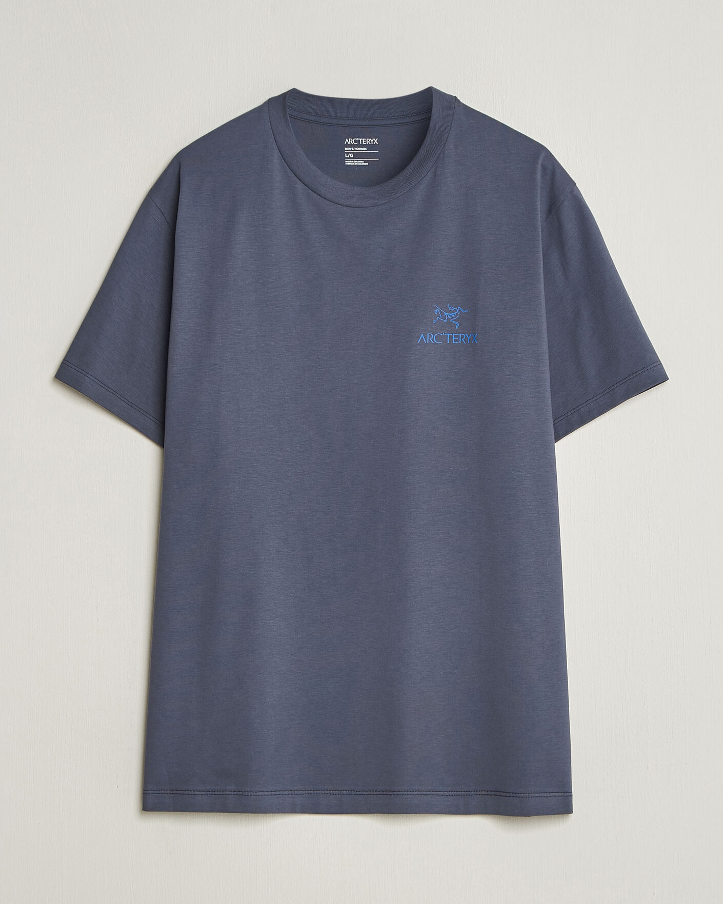 Heren | T-shirts | Arc'teryx | Kragg Cotton Bird Word T-Shirt Dark Stratus