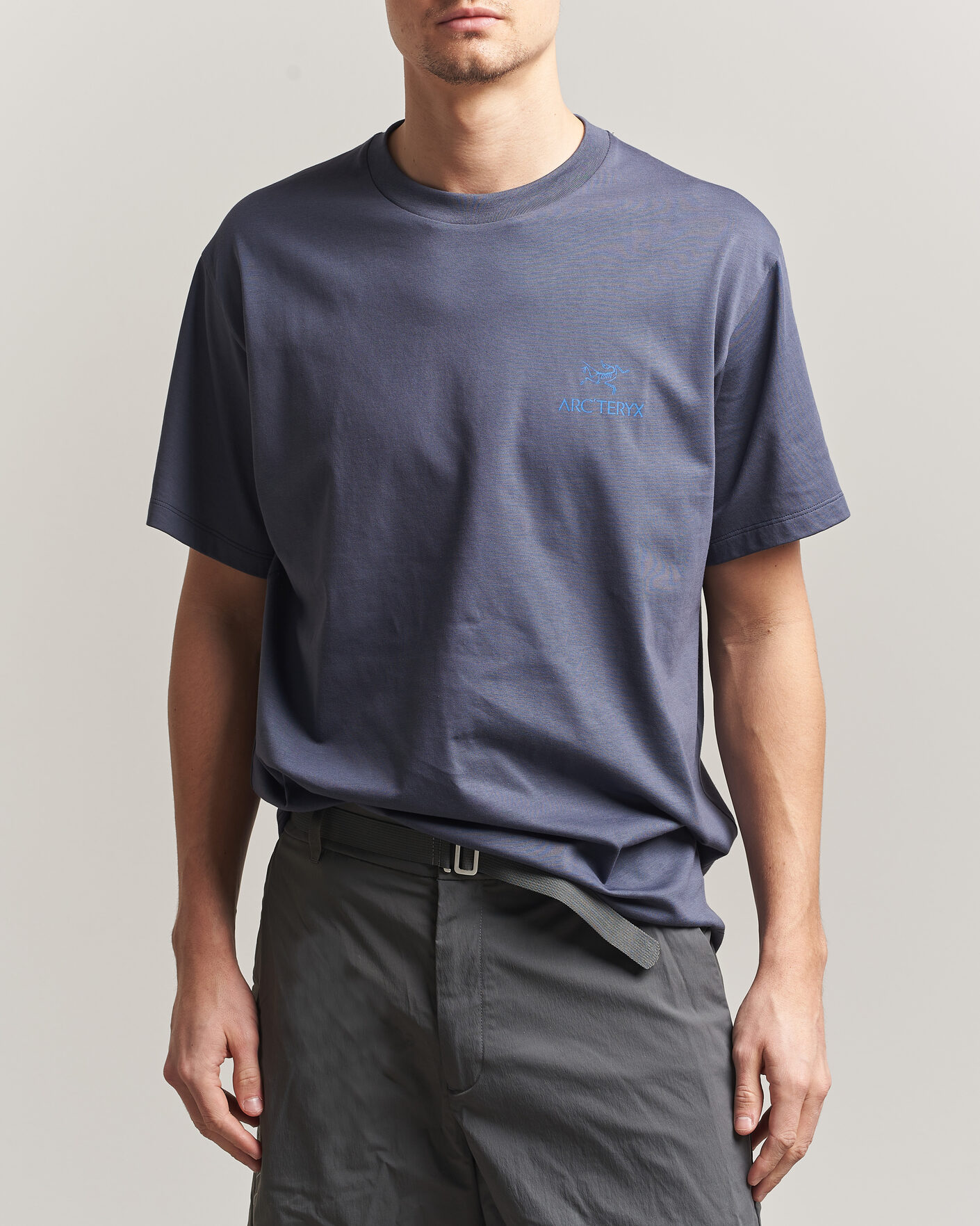 Heren | T-shirts | Arc'teryx | Kragg Cotton Bird Word T-Shirt Dark Stratus
