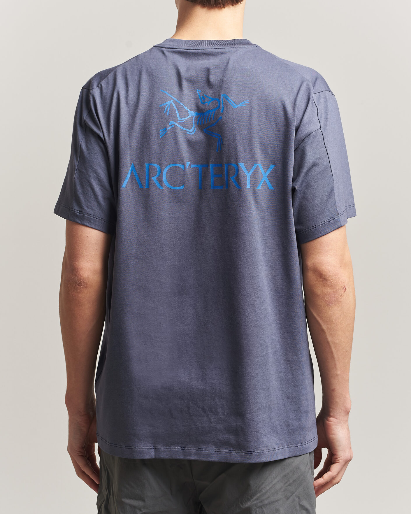 Heren | T-shirts | Arc'teryx | Kragg Cotton Bird Word T-Shirt Dark Stratus