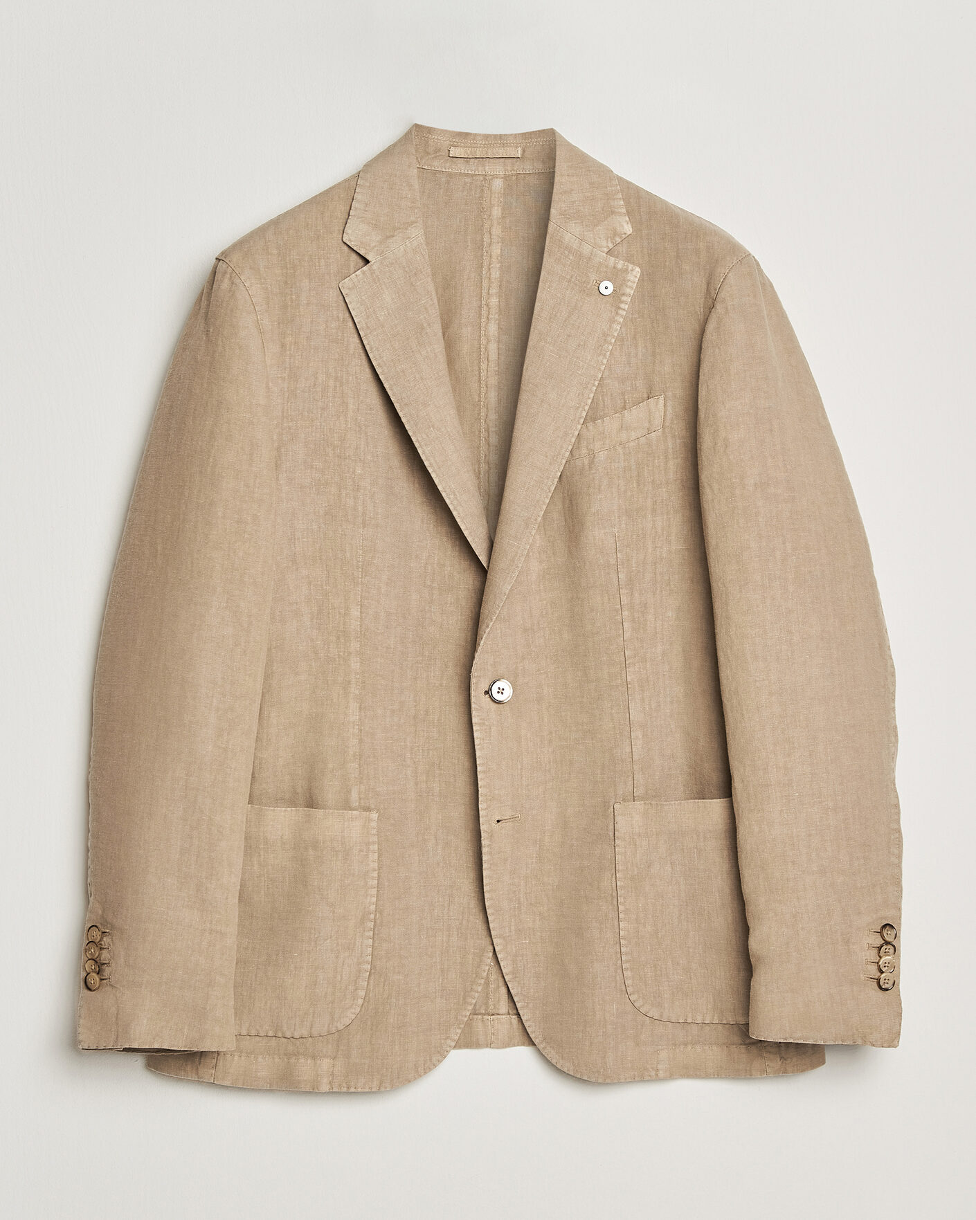 Heren | Blazers | L.B.M. 1911 | Jack Regular Fit Linen Blazer Taupe
