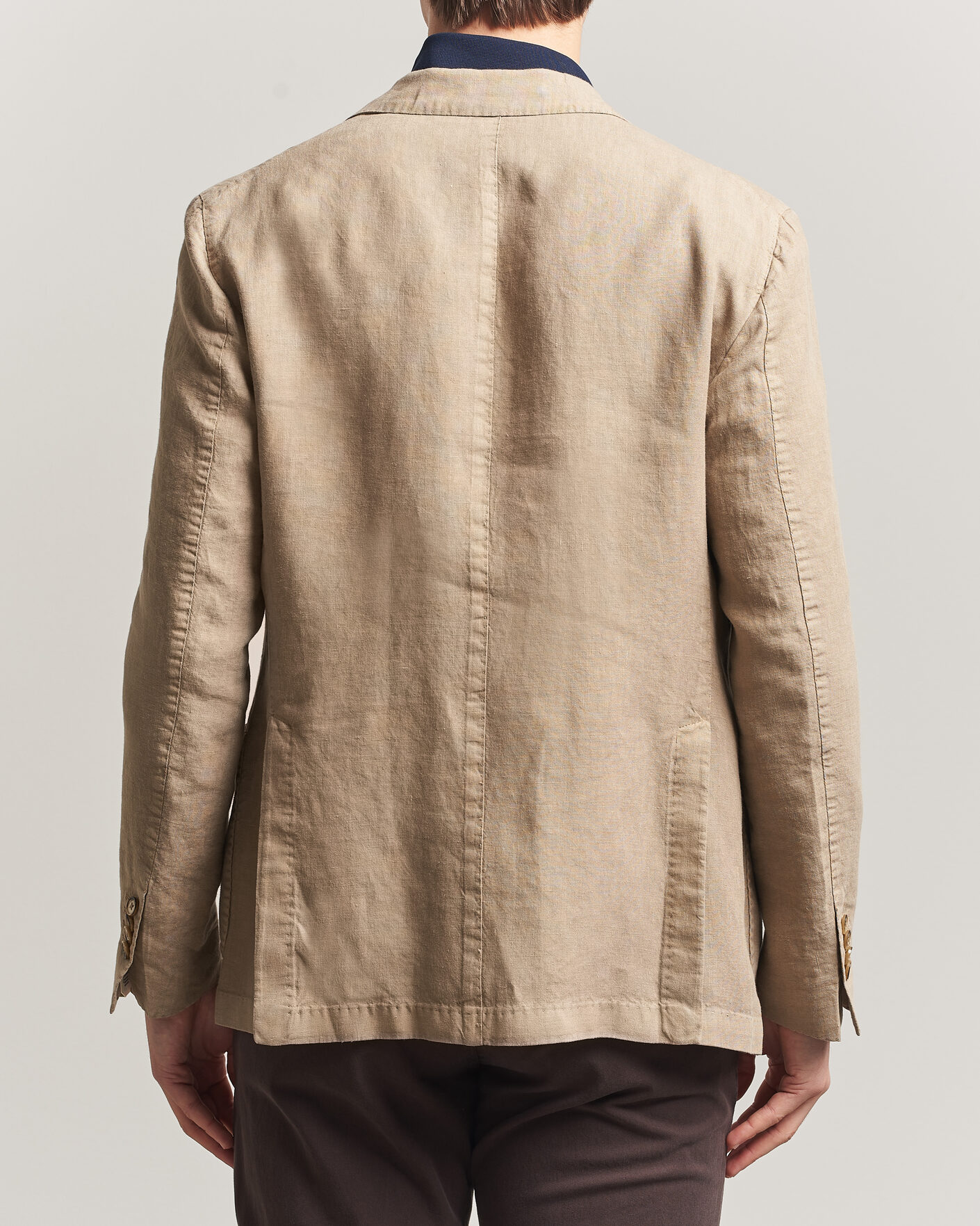 Heren | Blazers | L.B.M. 1911 | Jack Regular Fit Linen Blazer Taupe