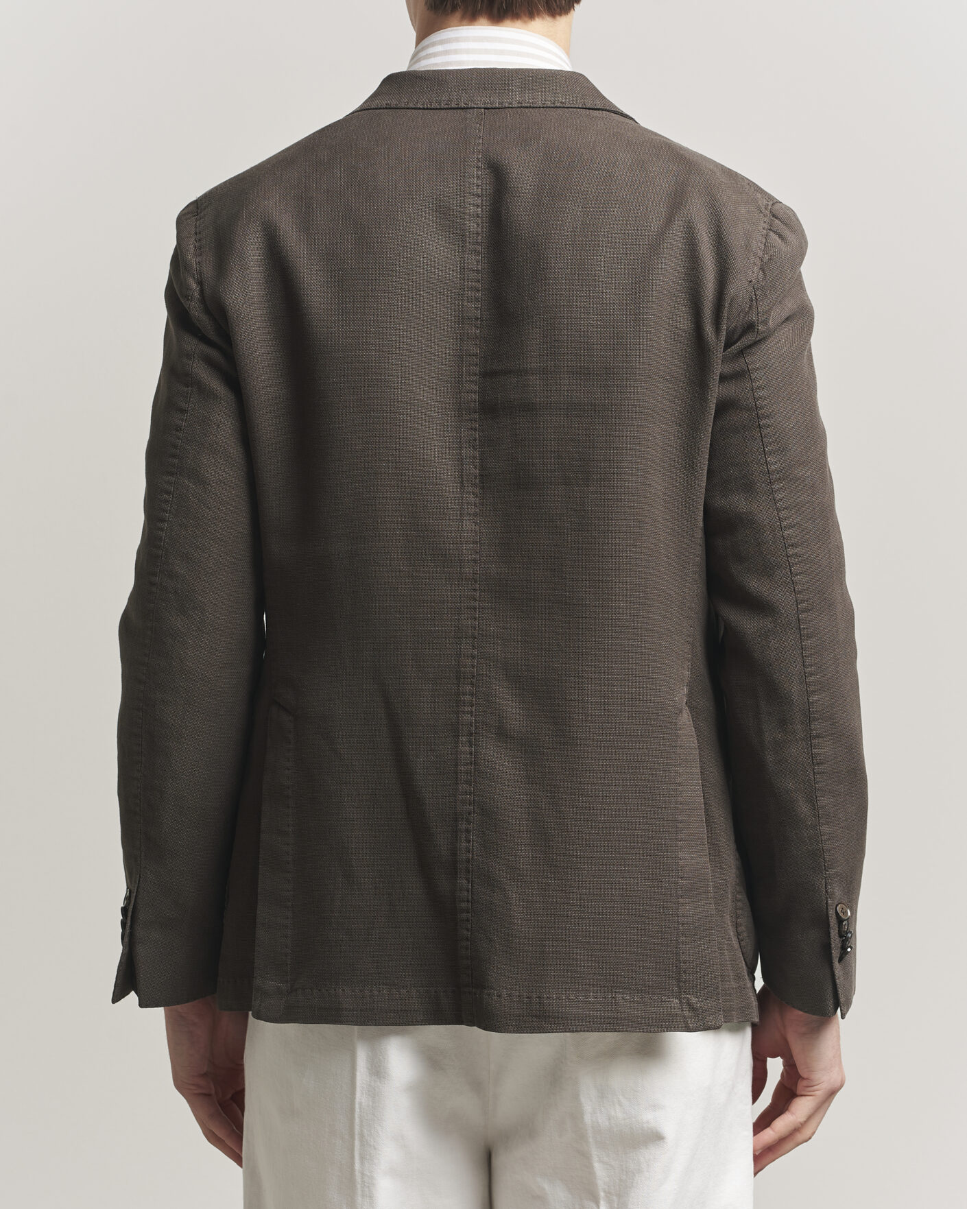 Heren | Blazers | L.B.M. 1911 | Jack Regular Fit Structured Cotton Blazer Brown
