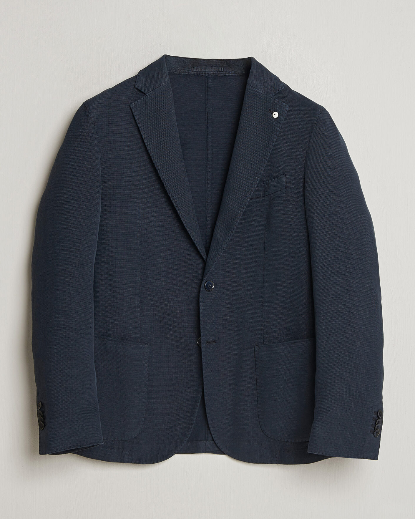 Heren | Blazers | L.B.M. 1911 | Jack Regular Fit Structured Cotton Blazer Navy