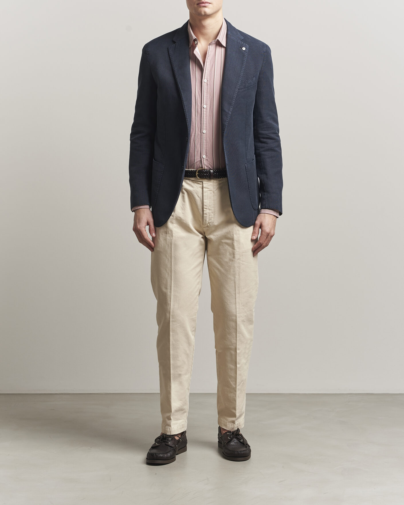 Heren | Blazers | L.B.M. 1911 | Jack Regular Fit Structured Cotton Blazer Navy