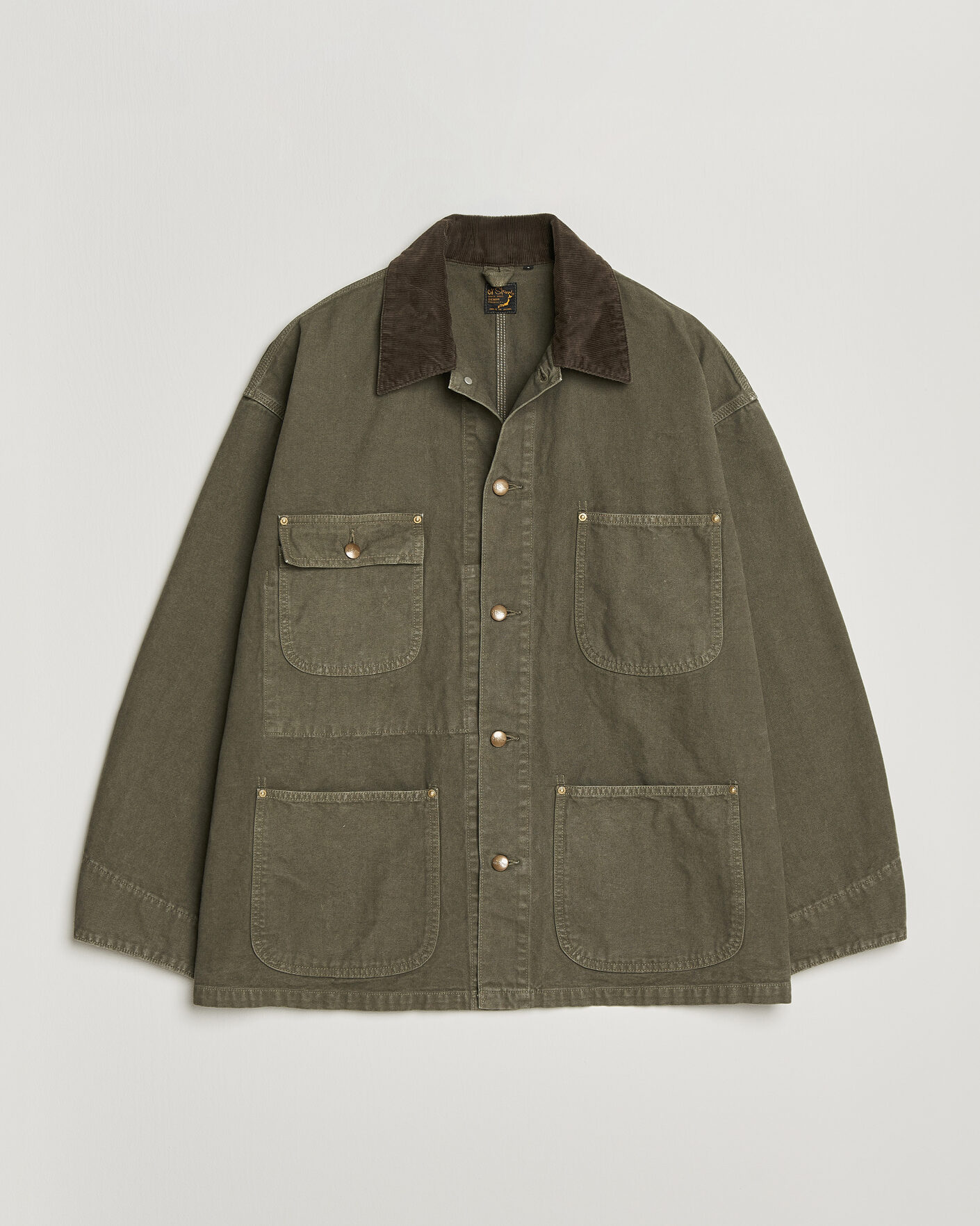 Heren | Jassen | orSlow | Oxford Coverall Chore Jacket Army Green
