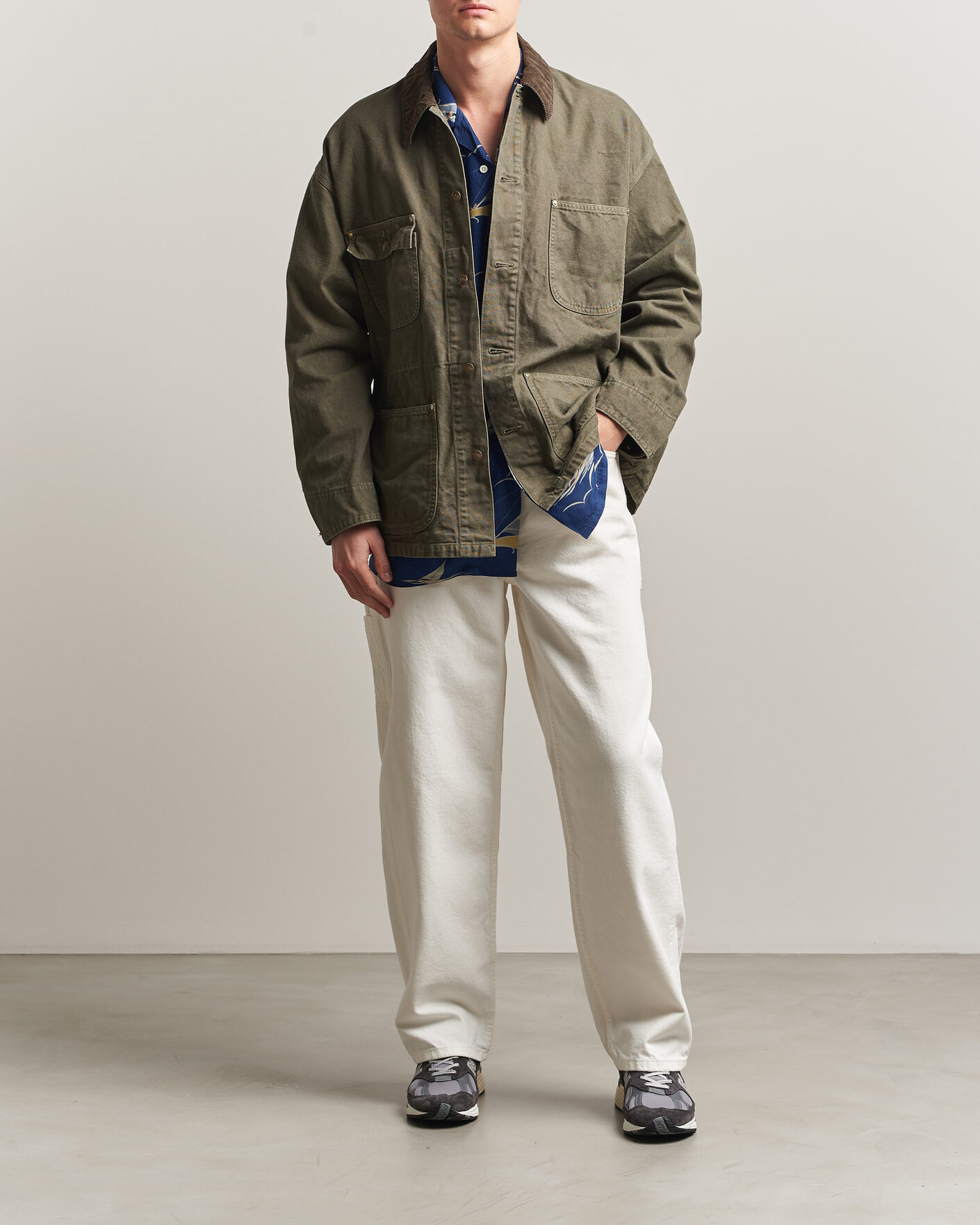 Heren | Jassen | orSlow | Oxford Coverall Chore Jacket Army Green