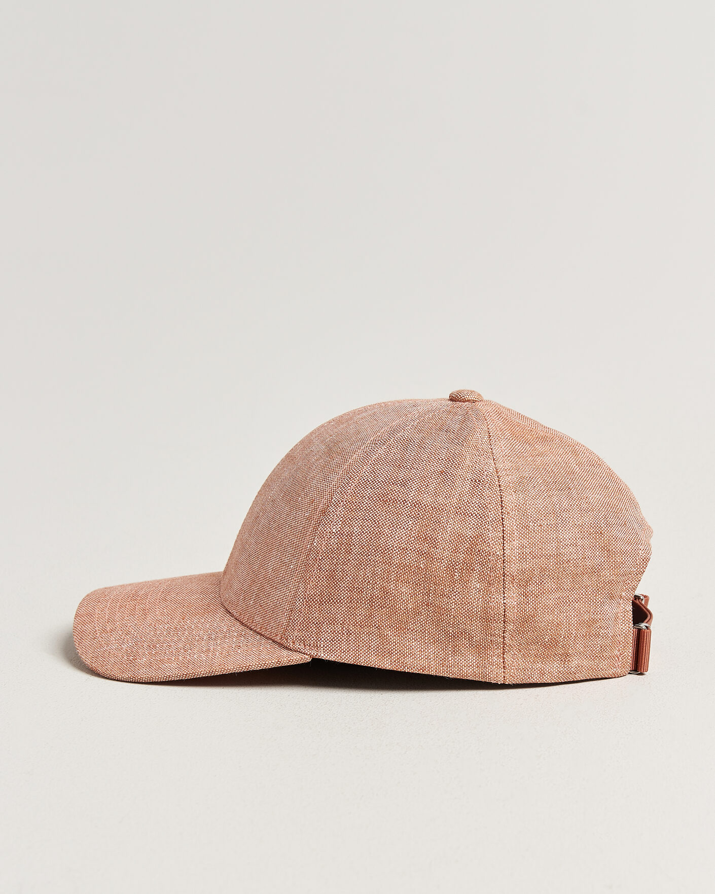 Heren | Hoeden en petten | Varsity Headwear | Linen Baseball Cap Pale Rust