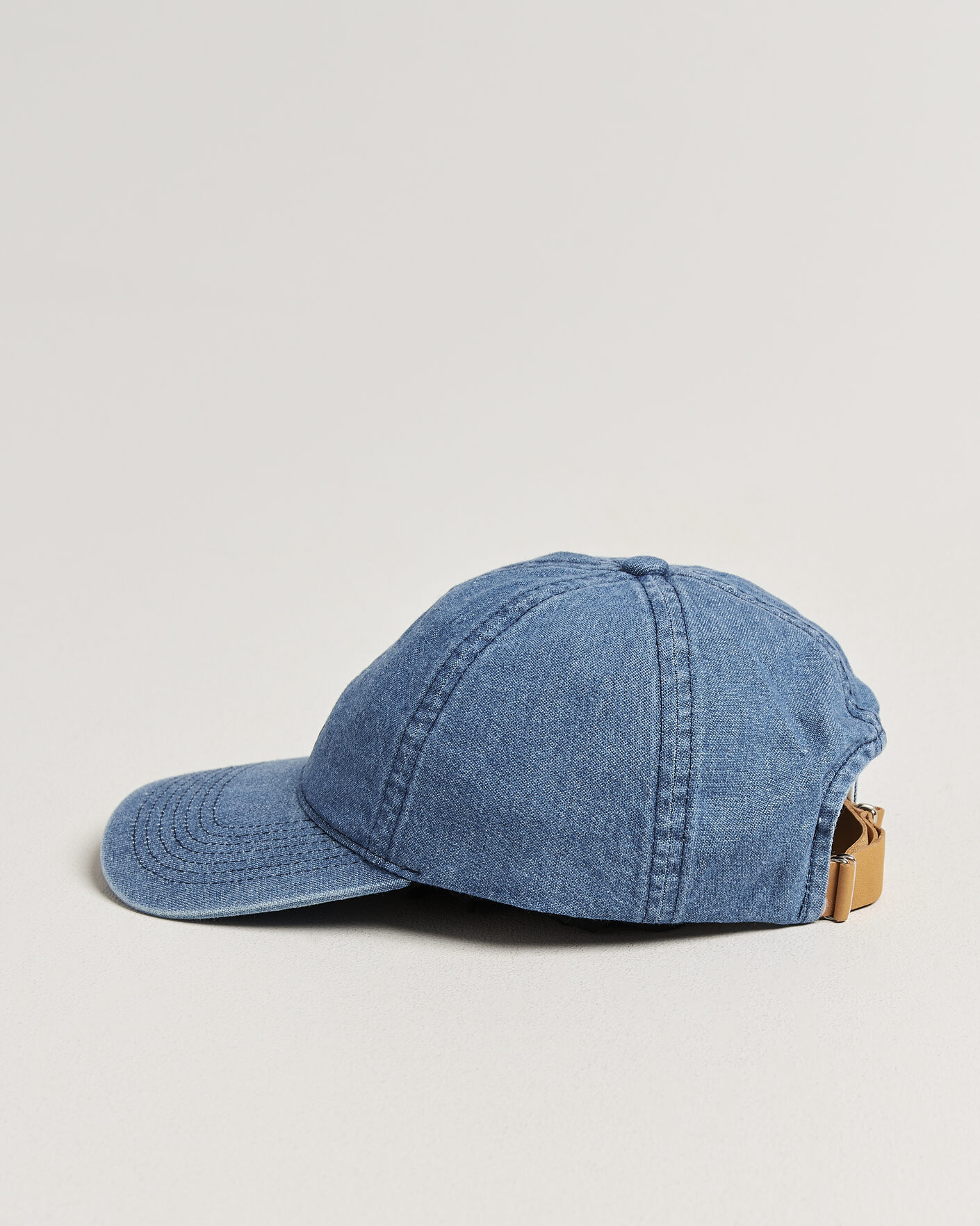 Heren | Hoeden en petten | Varsity Headwear | Washed Denim Baseball Cap Indigo