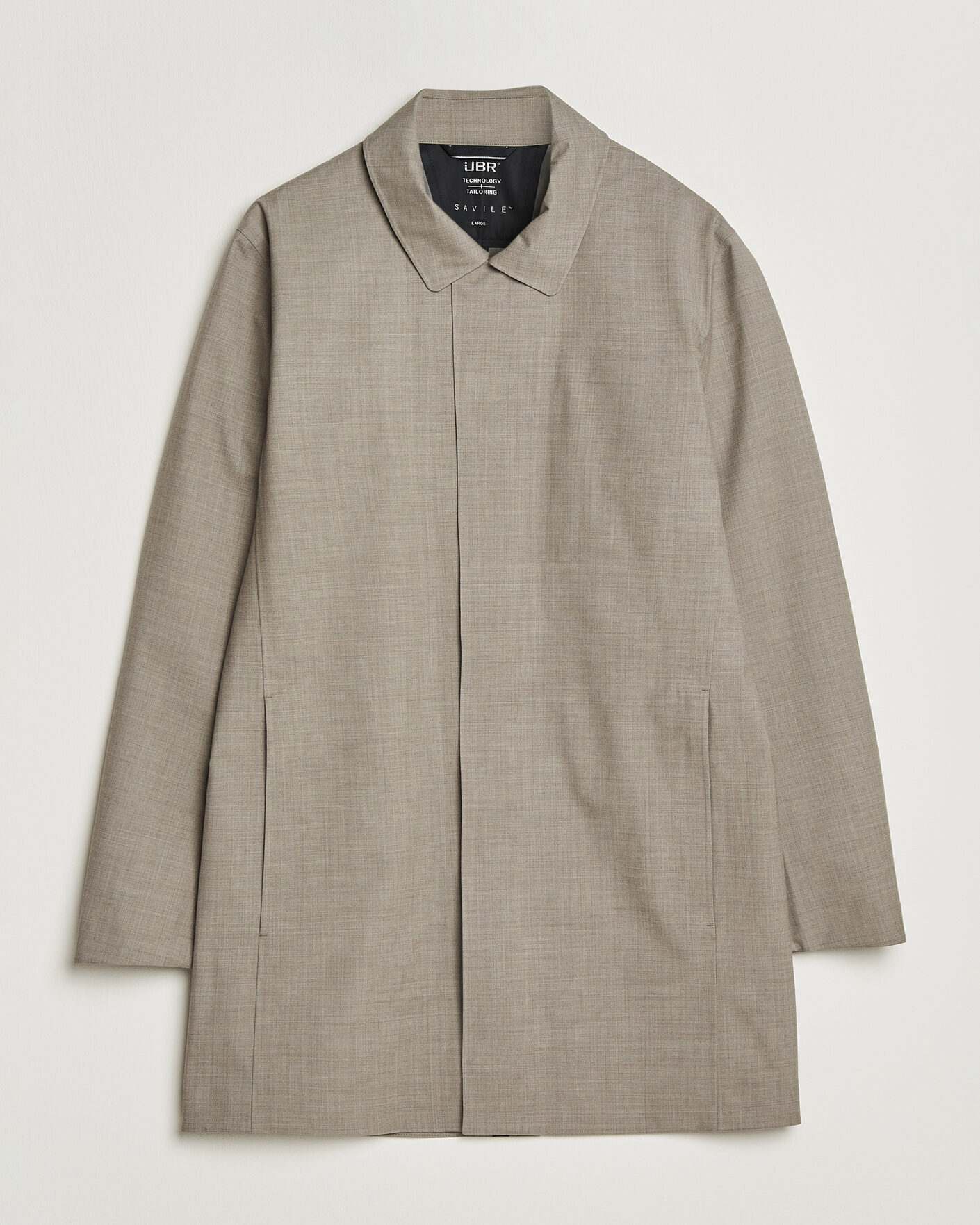 Heren | Jassen | UBR | Sky Fall Savile Wool Waterproof Coat Sand