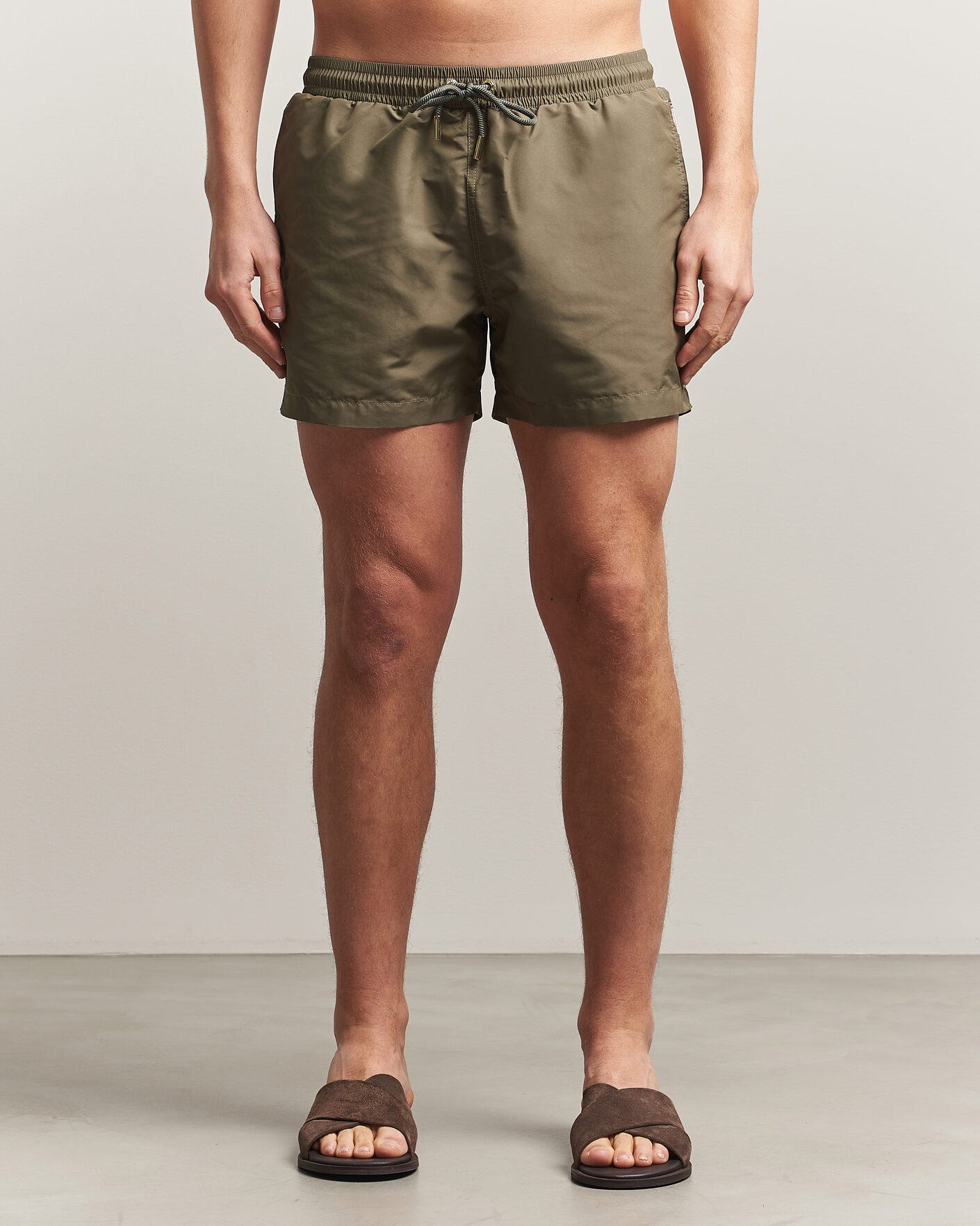 Heren | Zwembroek | Orlebar Brown | Jack Solid Drawstring Swim Shorts Herbal Green