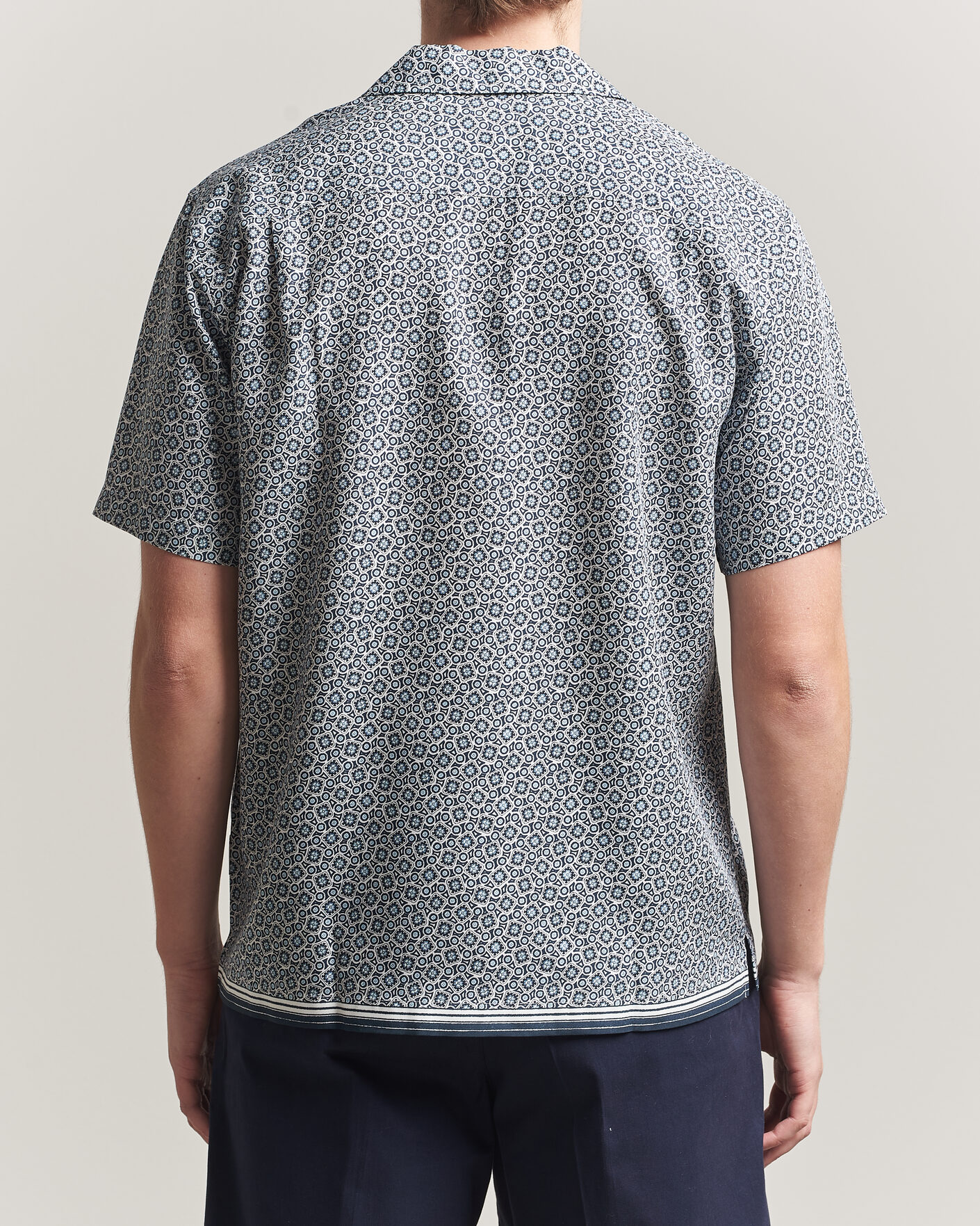 Heren | Overhemden | Orlebar Brown | Maitan Lyocel Petola Shirts Night Iris