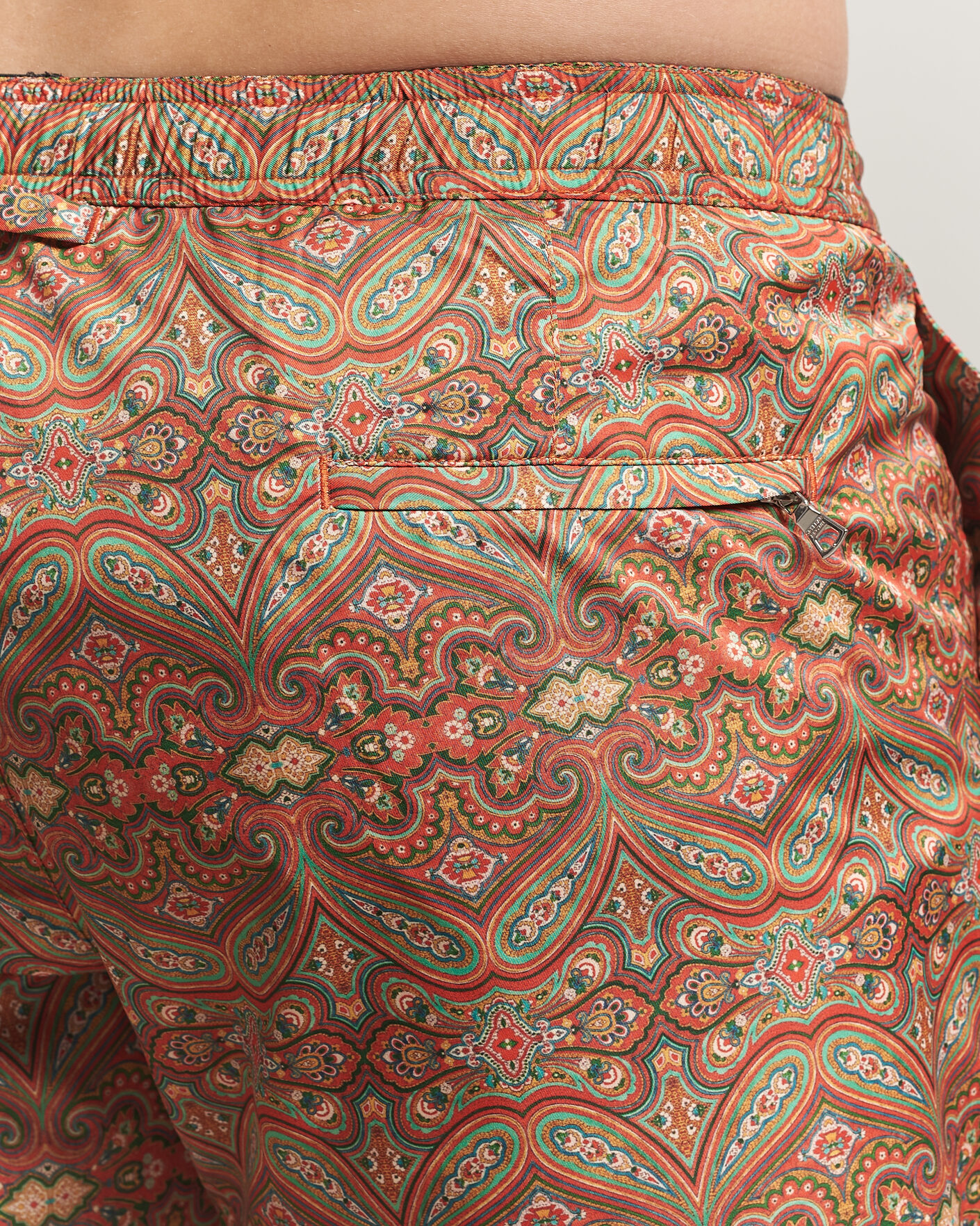 Heren | Zwembroek | Orlebar Brown | Bulldog Drawcord Carnival Swim Shorts Vermillion