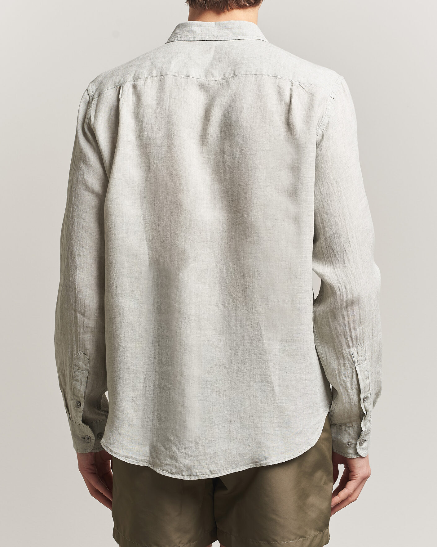Heren | Overhemden | Orlebar Brown | Coleburn Linen Shirt Cliff Grey
