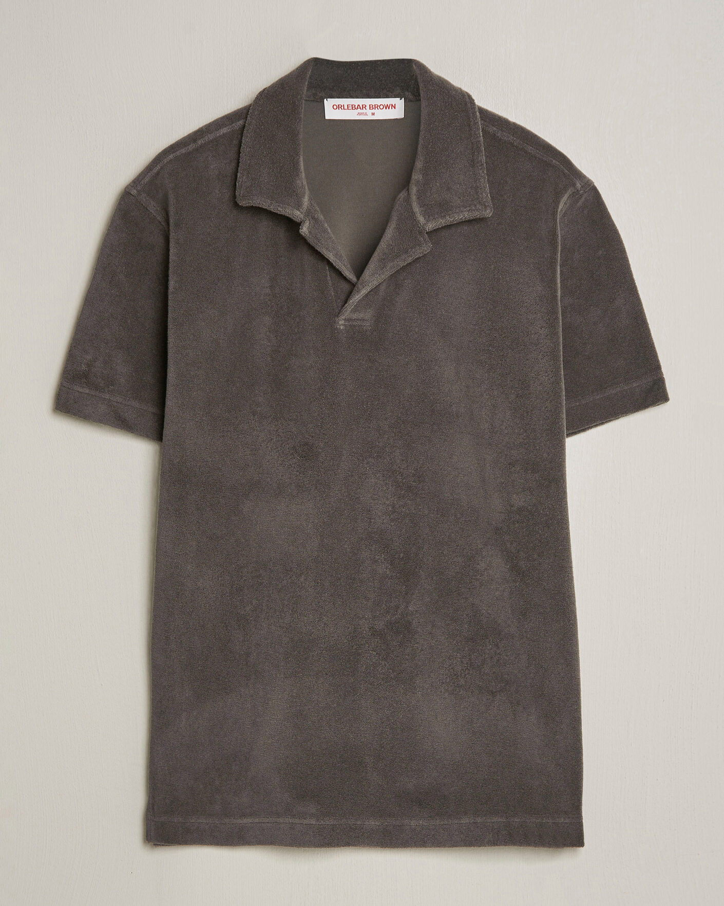 Heren | Polo's | Orlebar Brown | Terry Resort Polo Elephant Grey
