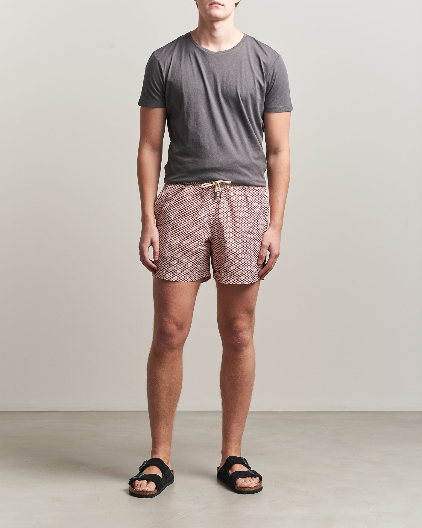 Heren | T-shirts | Orlebar Brown | OB Crew T-Shirt Elephant Grey