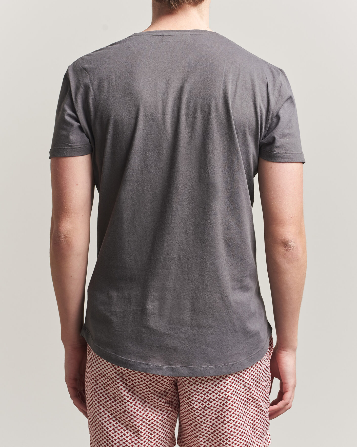 Heren | T-shirts | Orlebar Brown | OB Crew T-Shirt Elephant Grey