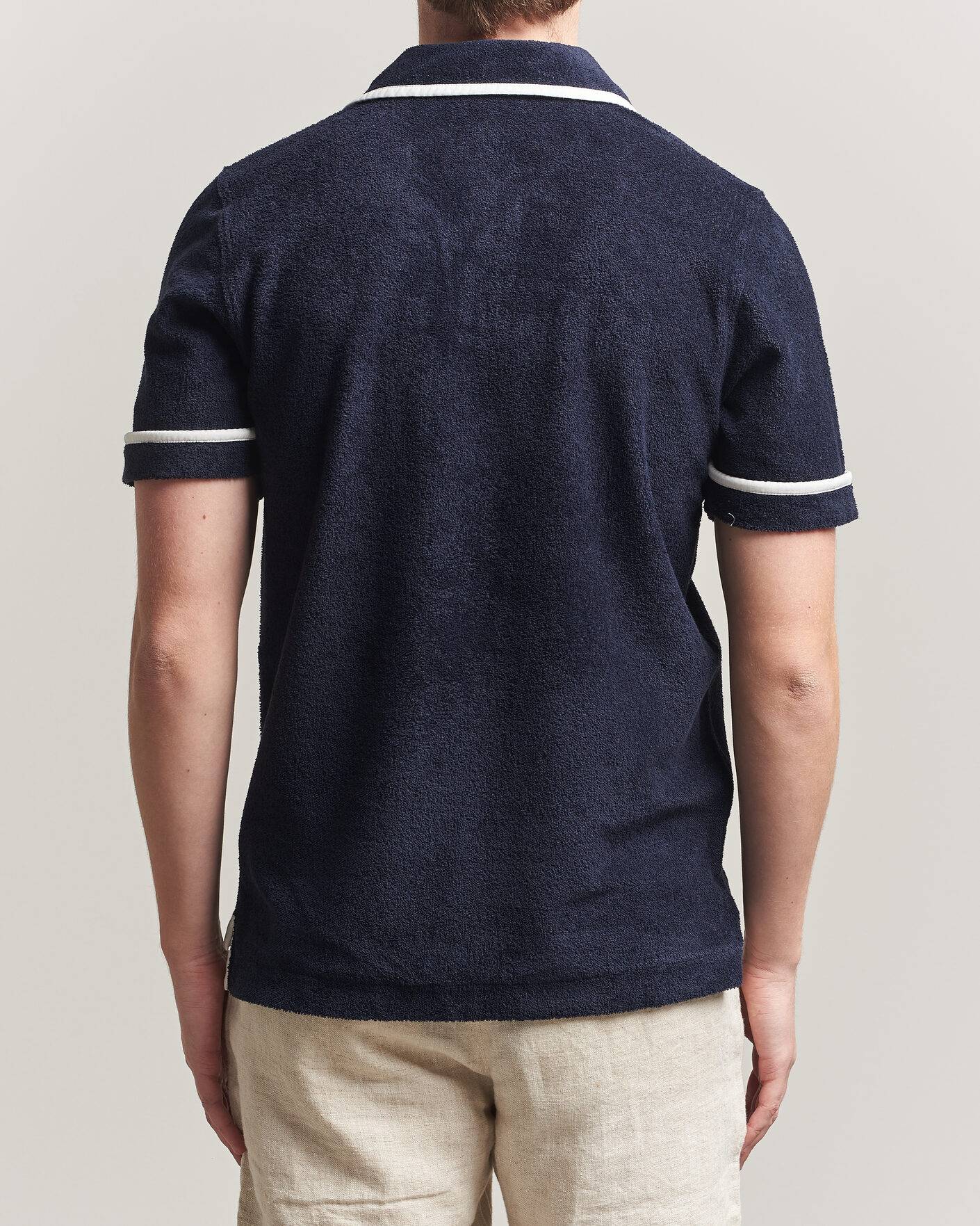 Heren | Polo's | Orlebar Brown | Ellery Towelling Polo Night Iris