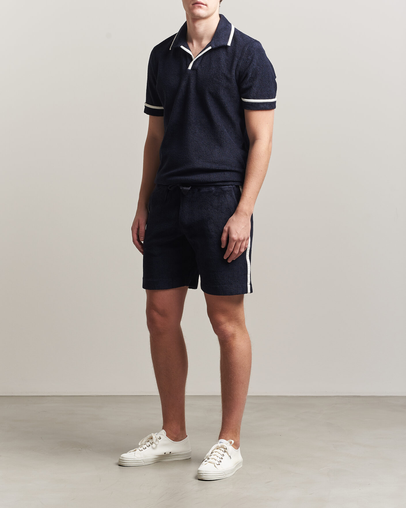 Heren | Korte broek | Orlebar Brown | Trevone Towelling Shorts Night Iris