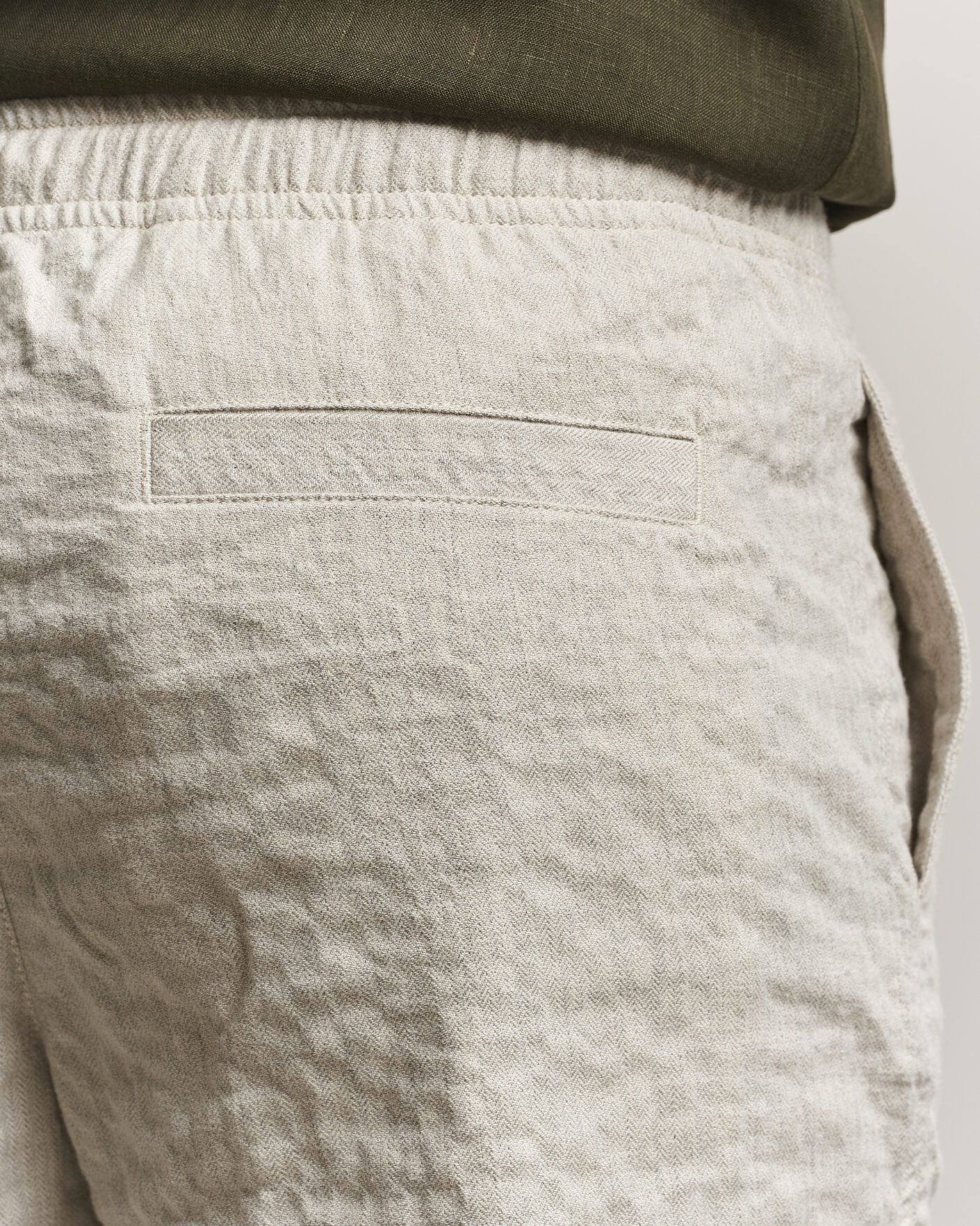 Heren | Korte broek | Orlebar Brown | Alex Sereno Herringbone Shorts Light Dijon