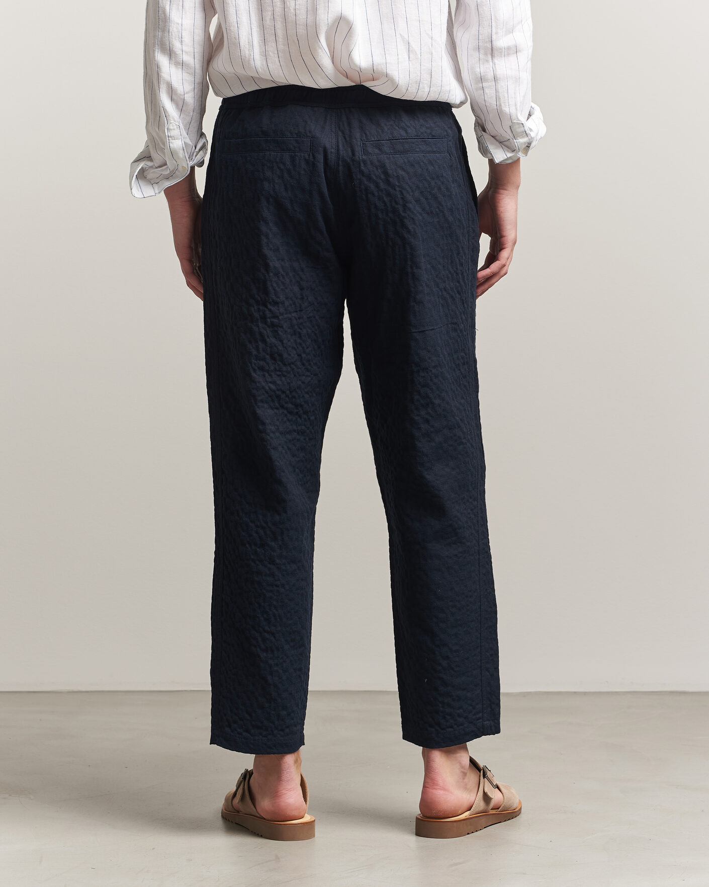Heren | Broeken | Orlebar Brown | Sonoran Sereno Herringbone Trousers Night Iris