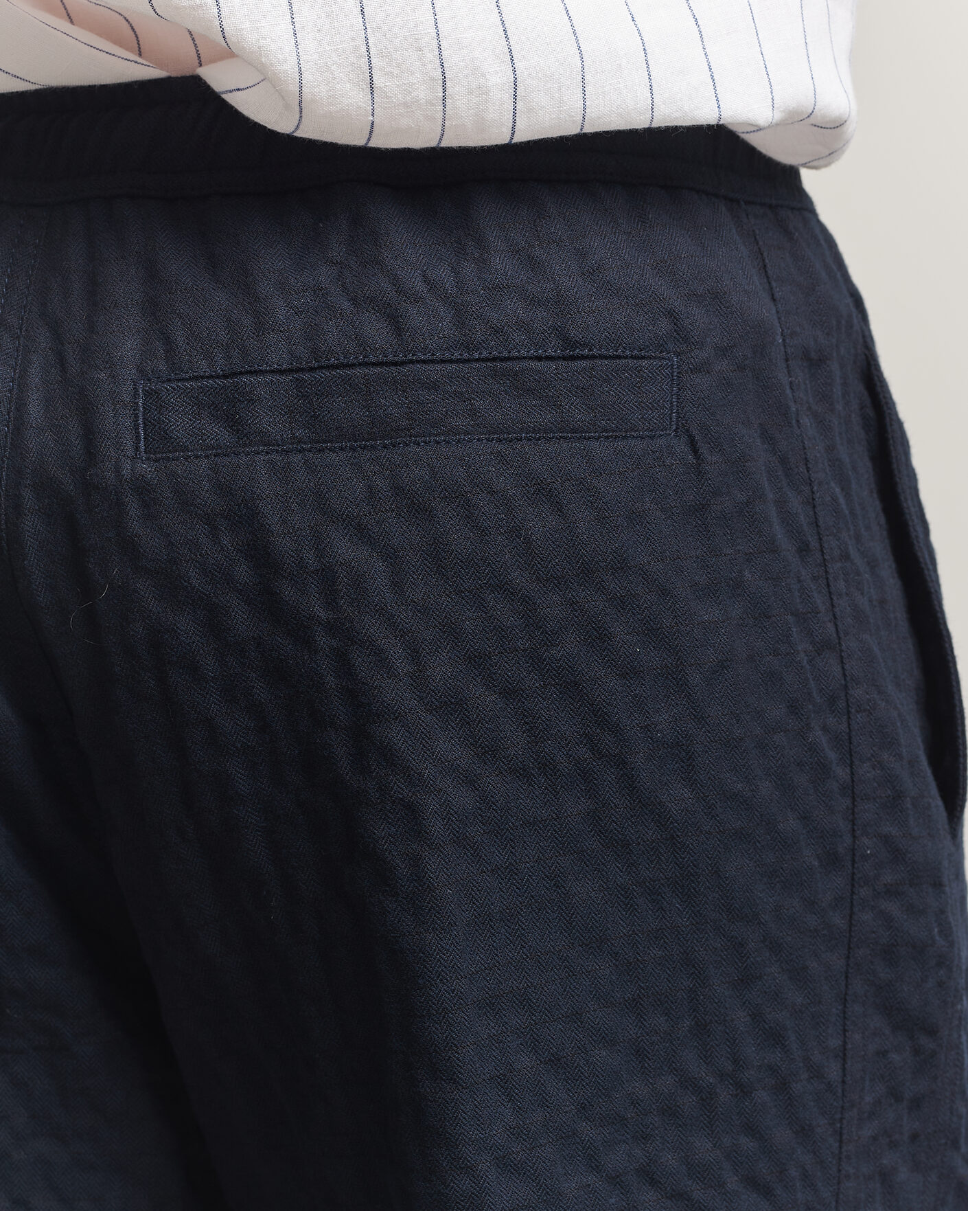 Heren | Broeken | Orlebar Brown | Sonoran Sereno Herringbone Trousers Night Iris