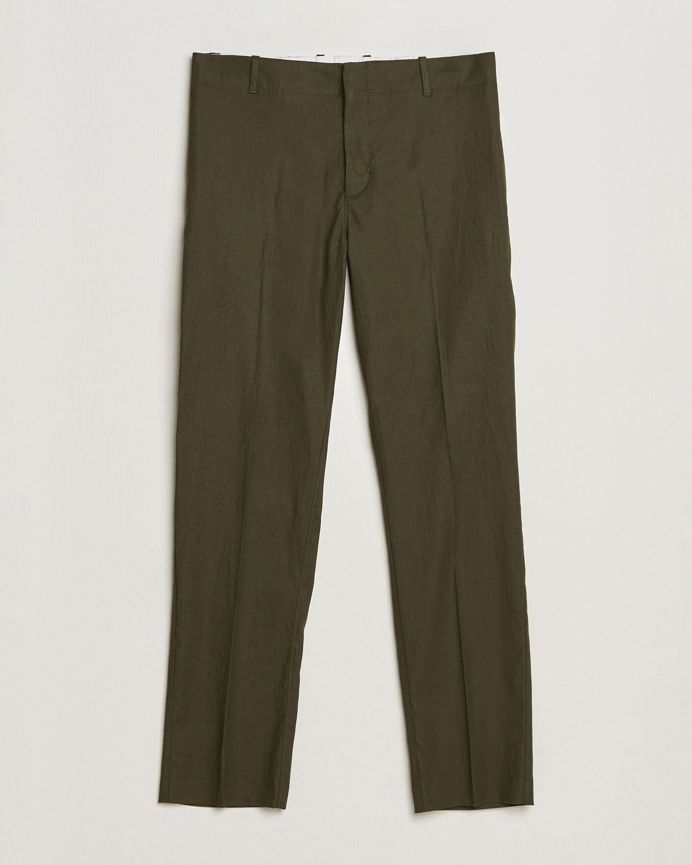 Heren | Broeken | Orlebar Brown | Ray Linen Pants Bayleaf Green