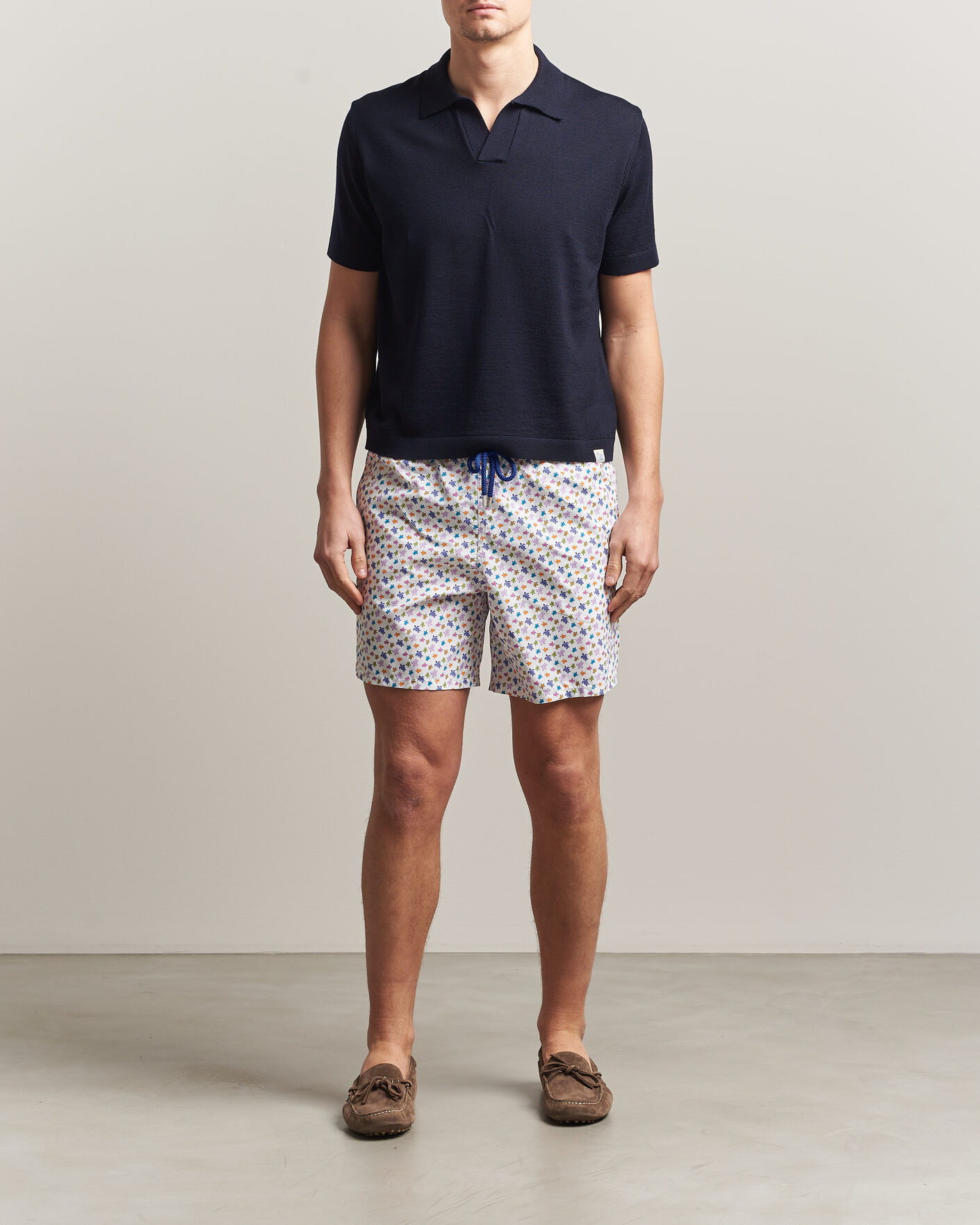 Heren | Zwembroek | Vilebrequin | Moorea Swimshorts Blanc
